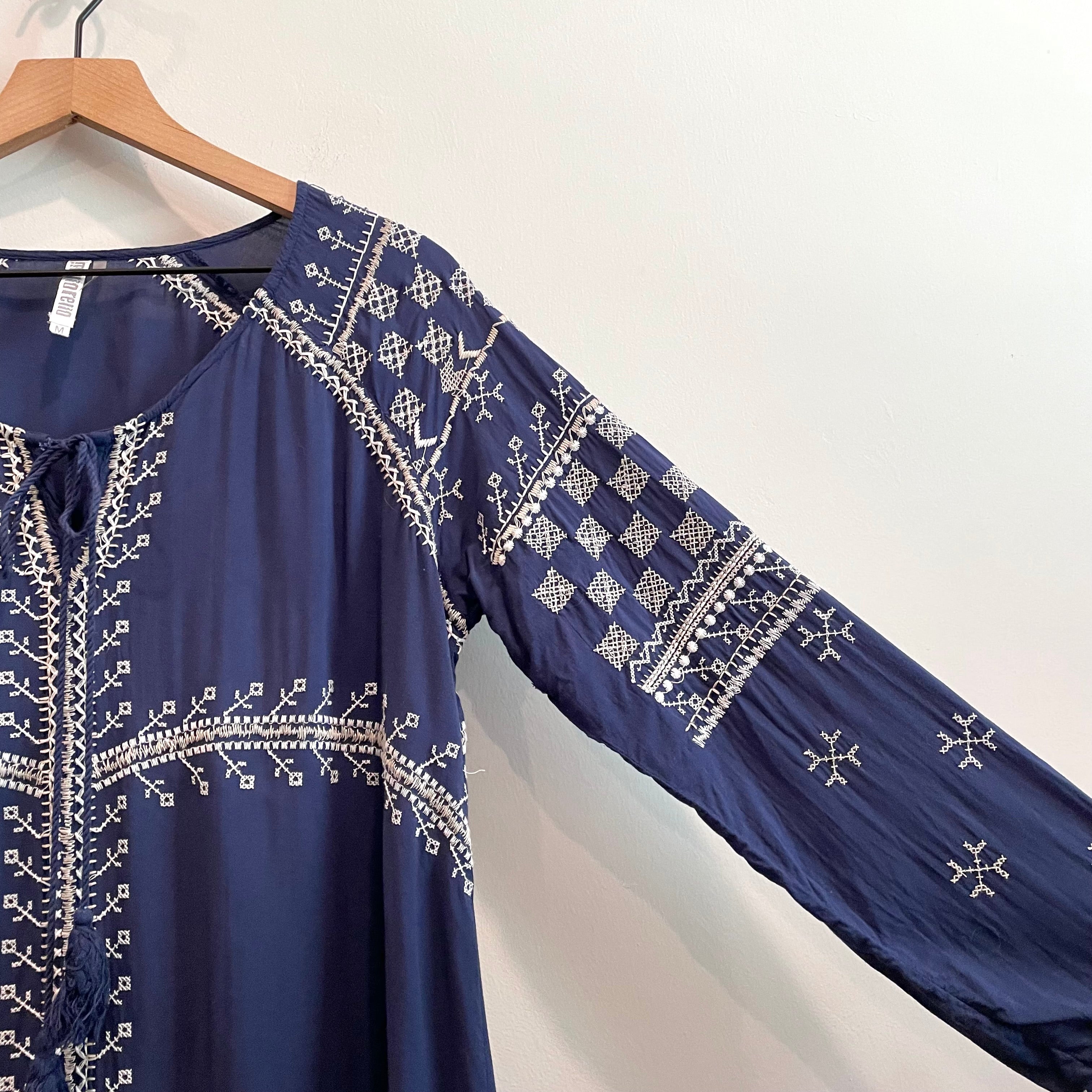 Embroidered Long Sleeve Tunic