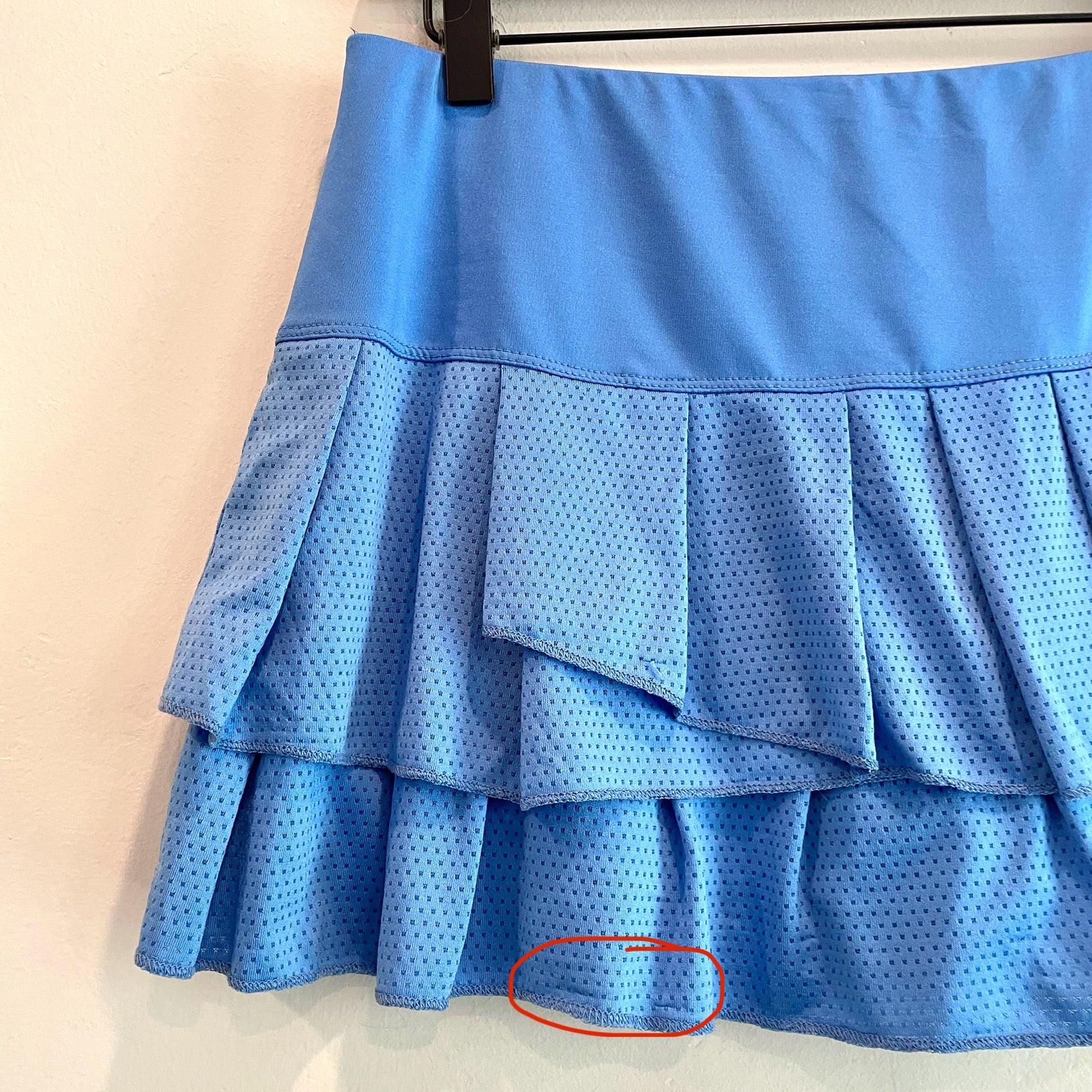 Mesh Ruffle Tennis Skort