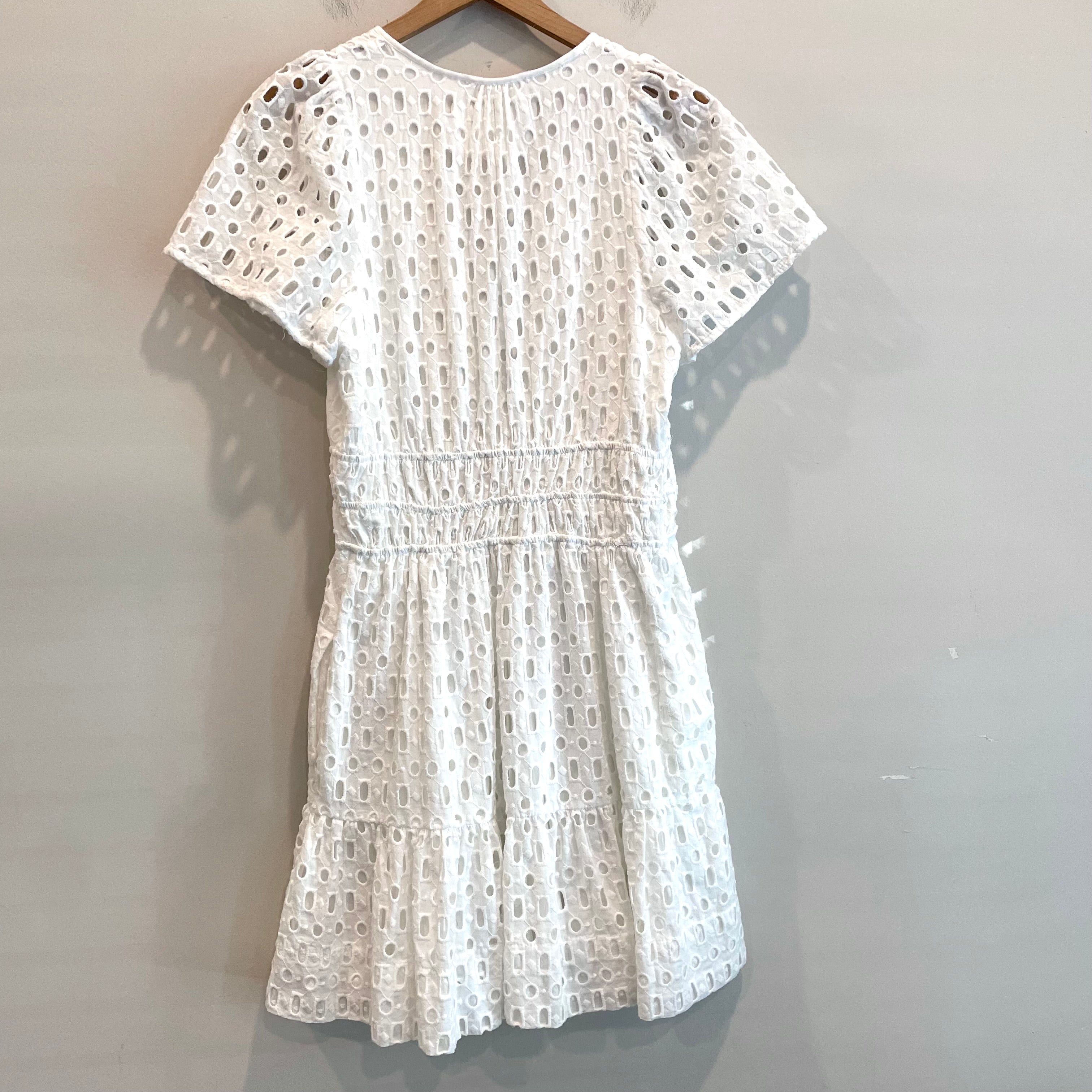 Short Sleeve Eyelet Dress