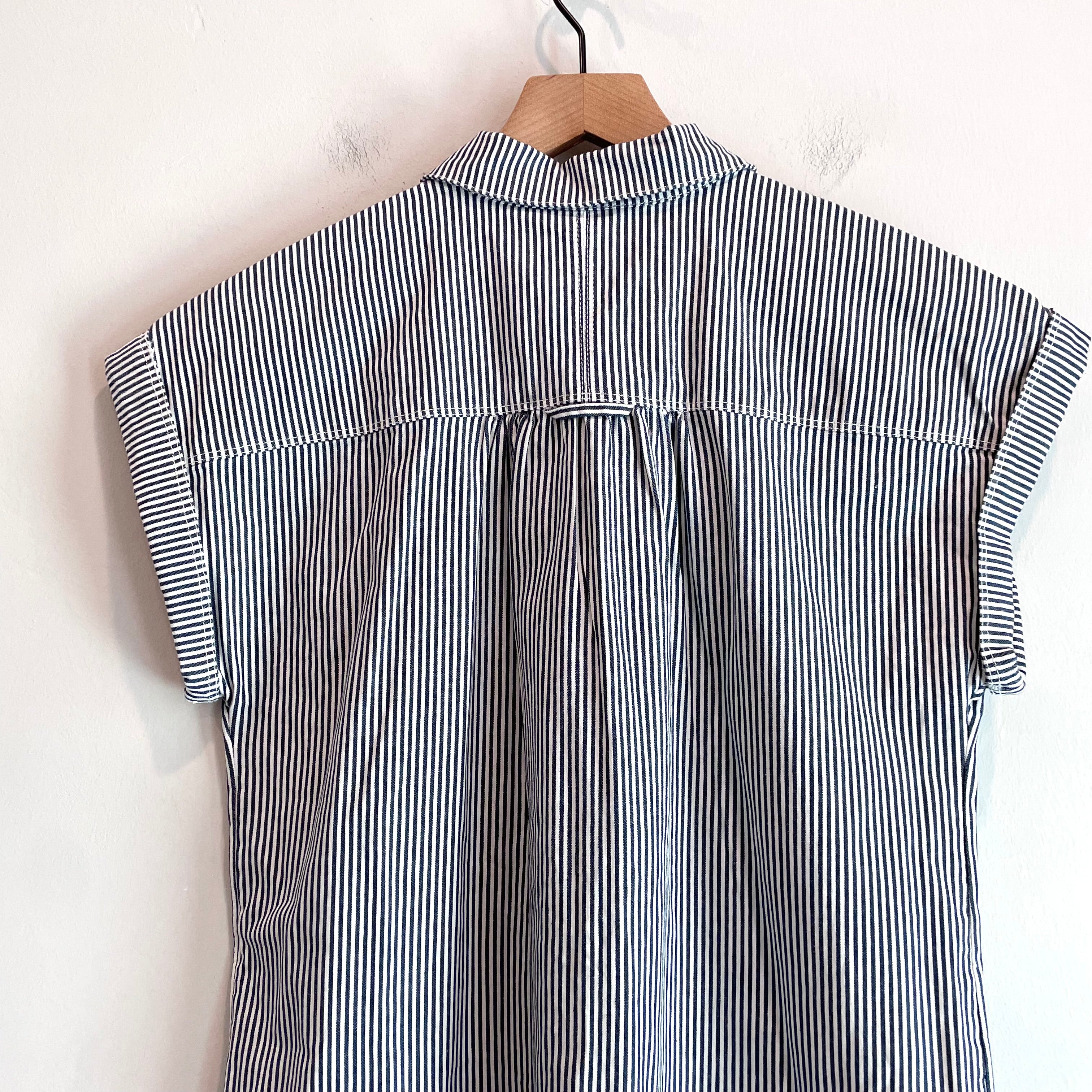 Striped Denim Shirt Dress