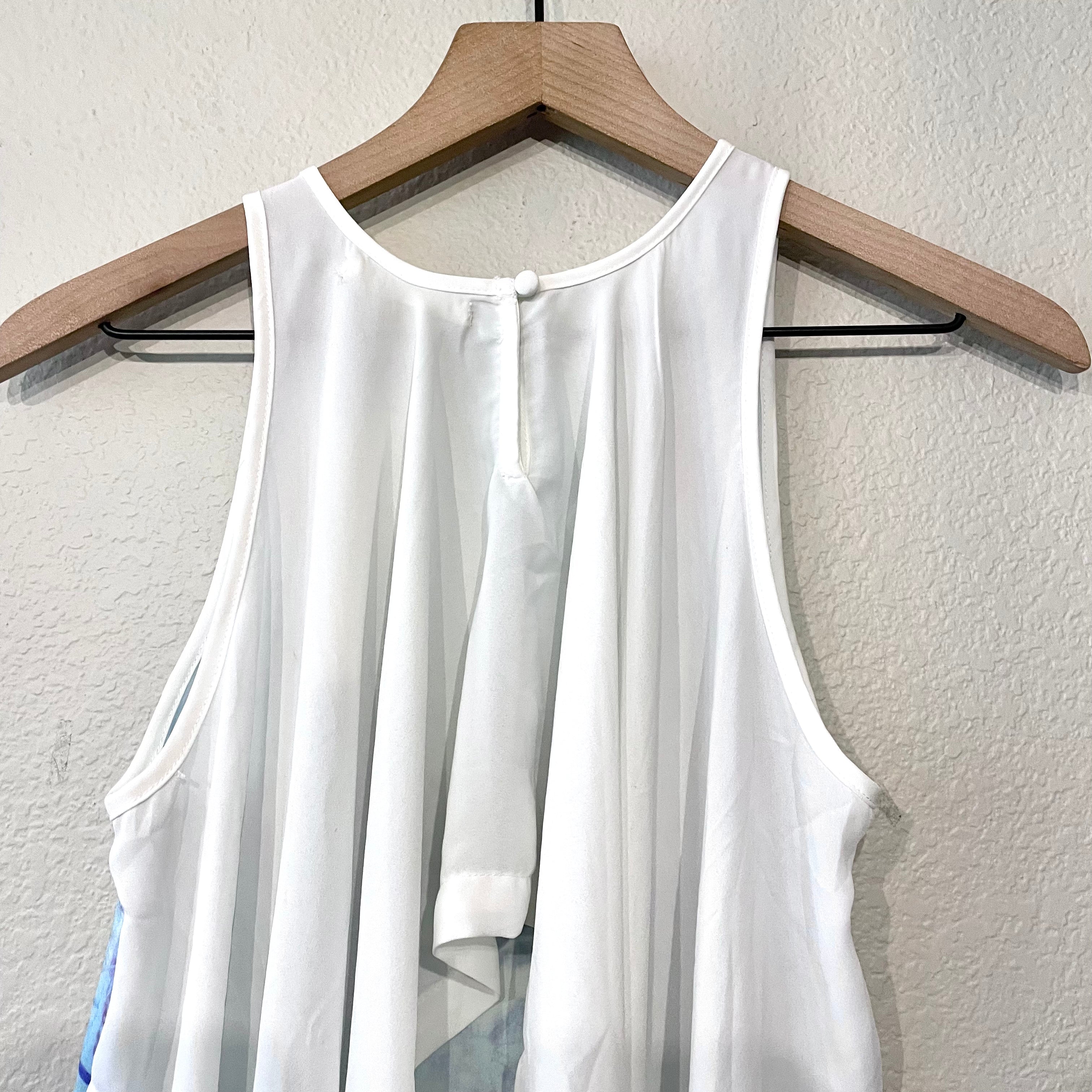 Abstract Sleeveless Top