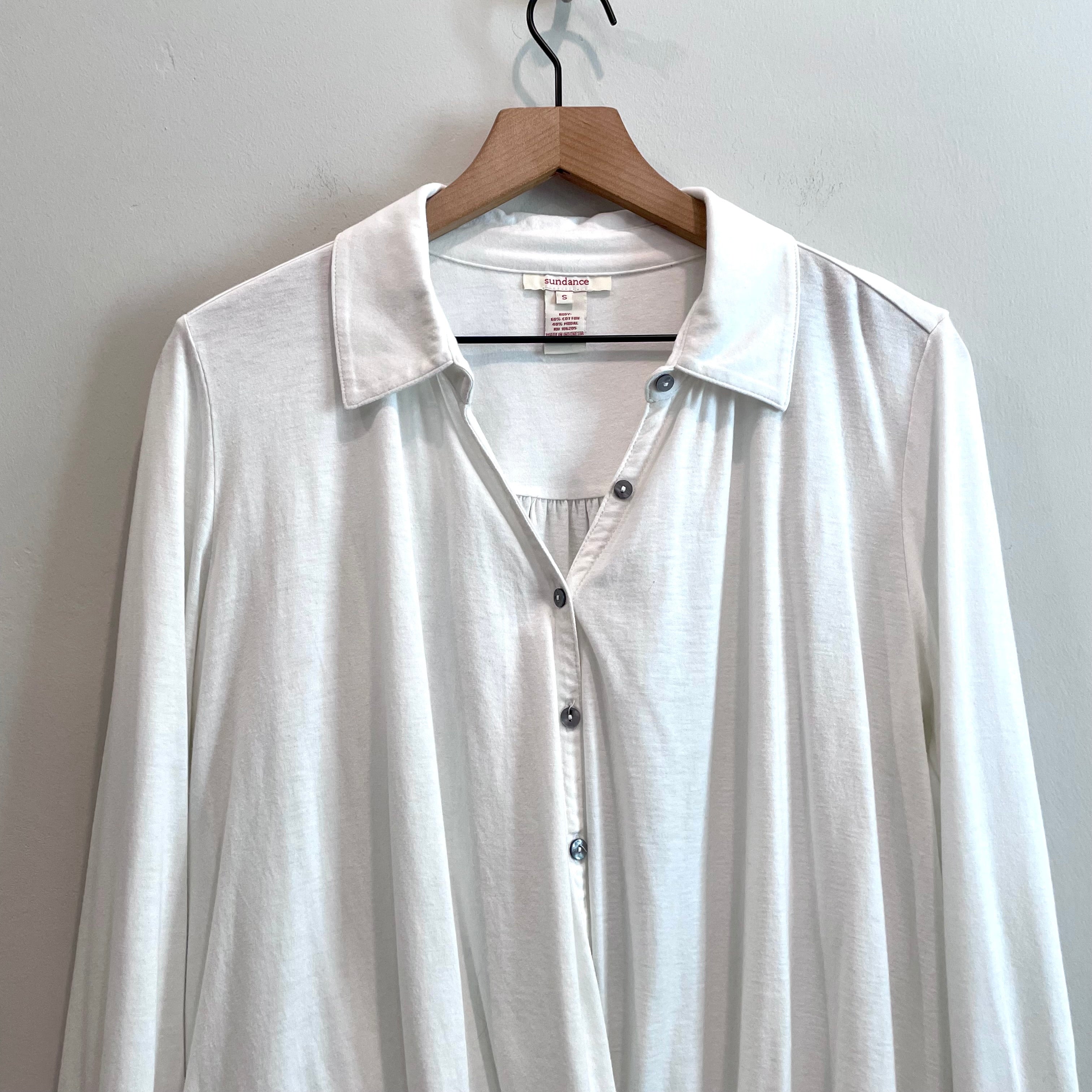 Twist Front Button Down Top