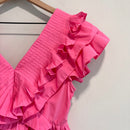 Ruffle Pleated Peplum Top-9