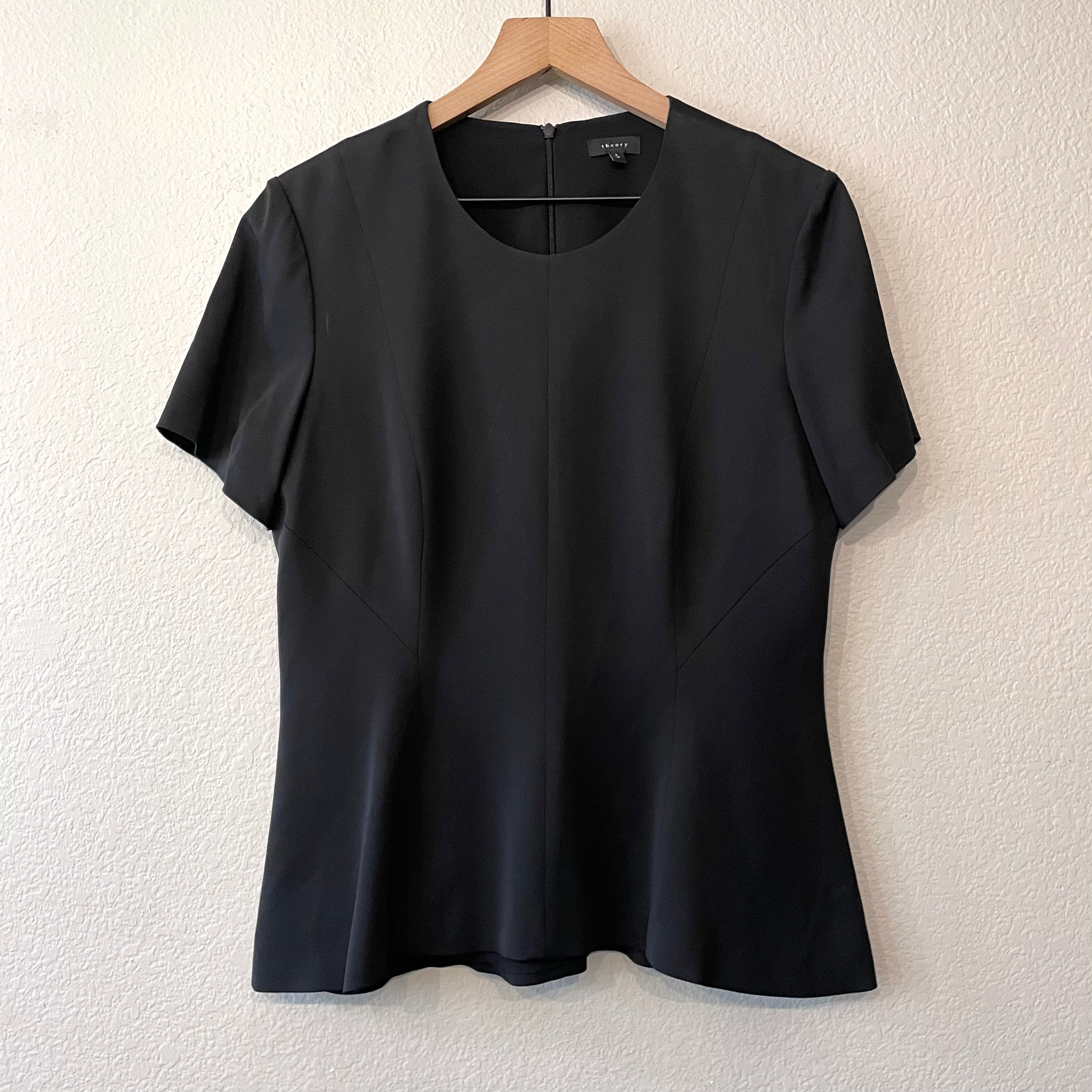 Short Sleeve Peplum Blouse