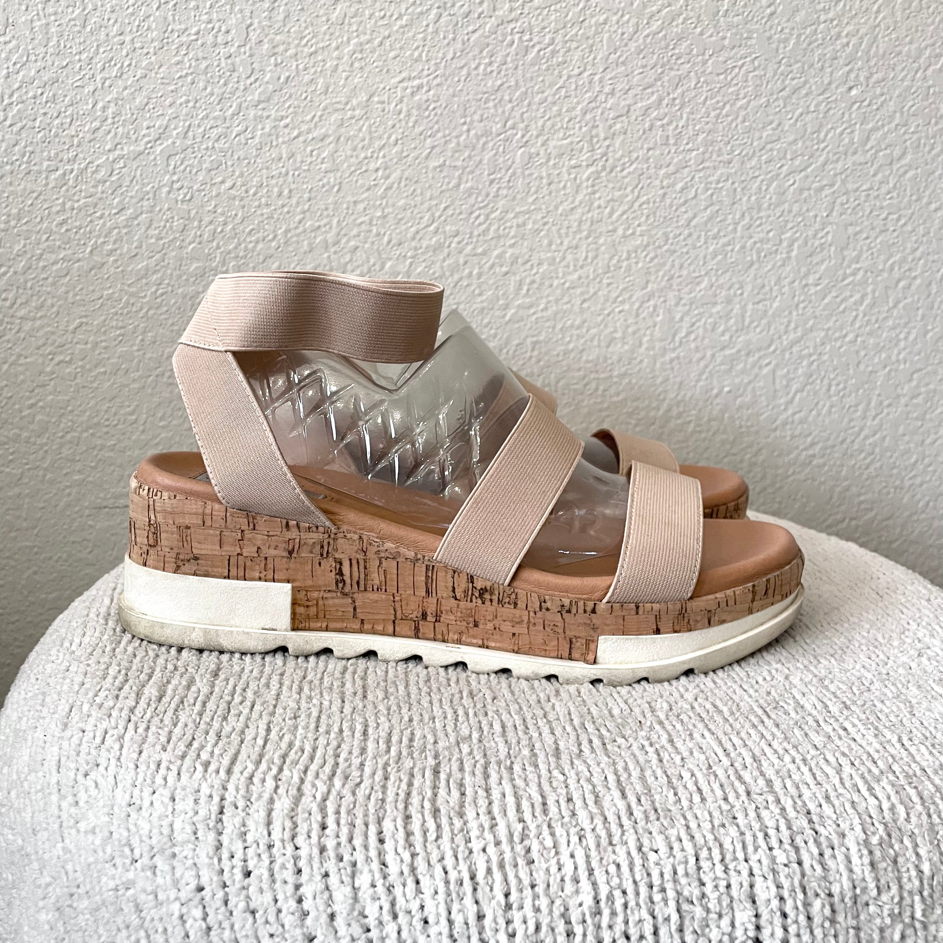 Elastic Platform Sandals