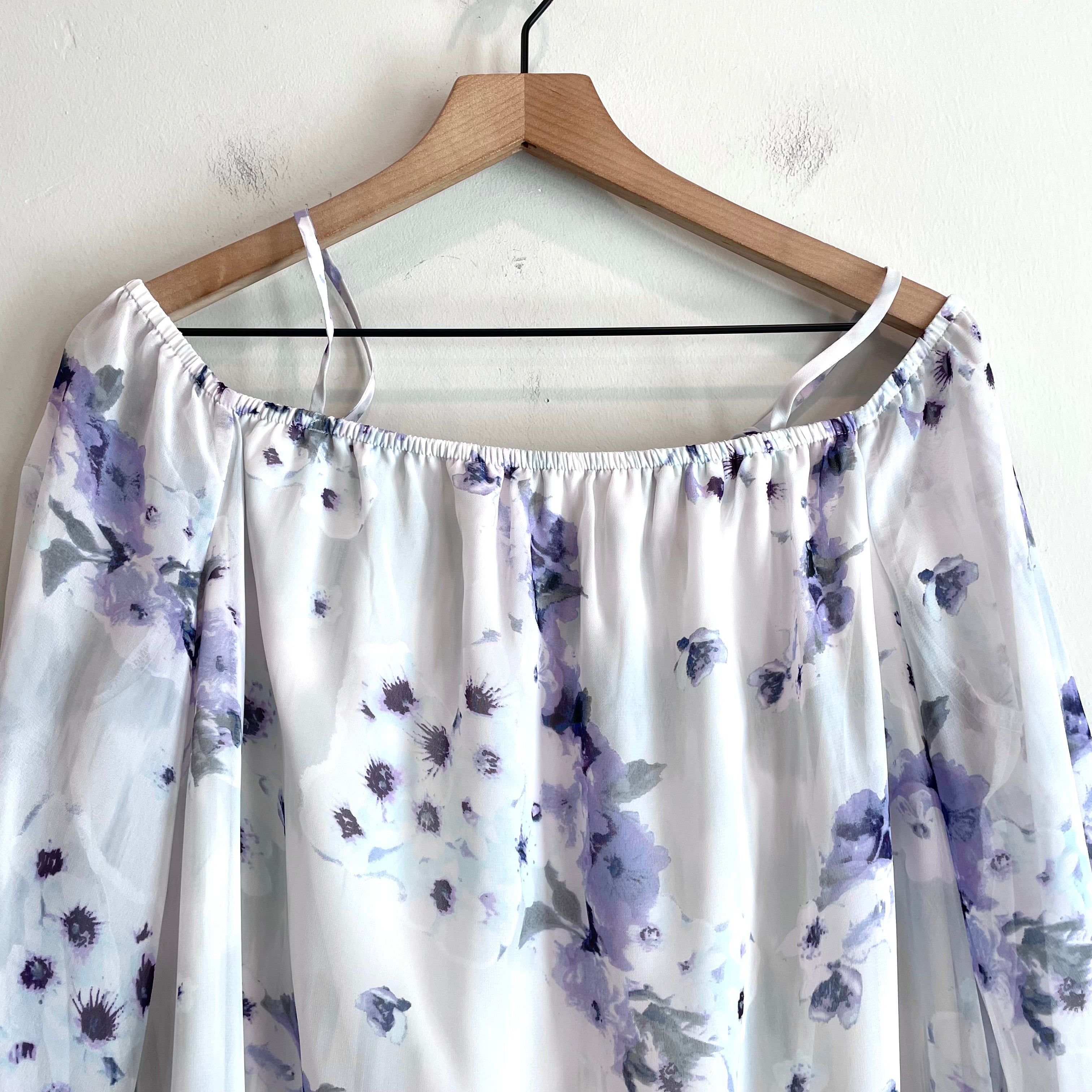 Floral Off Shoulder Shift Dress