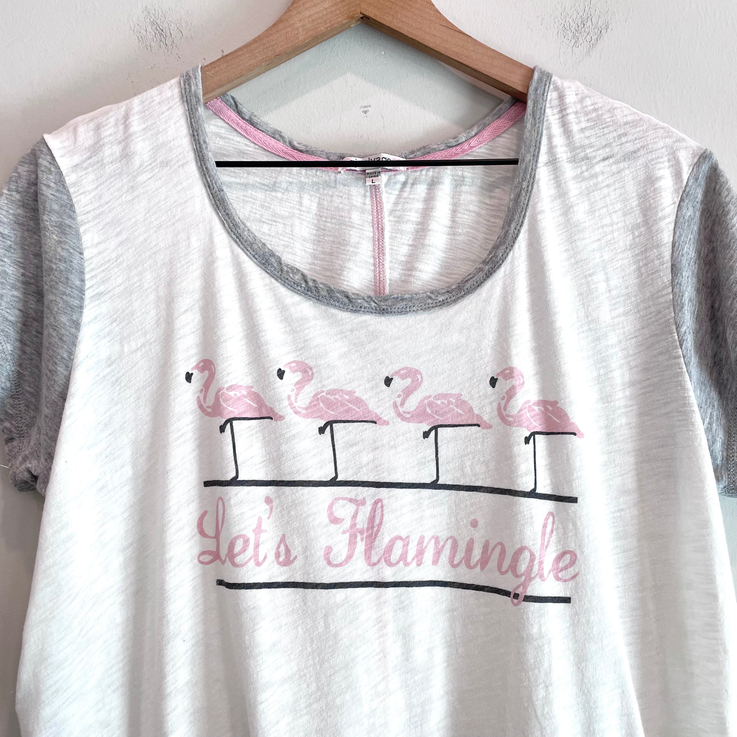 Flamingo Ringer Tee