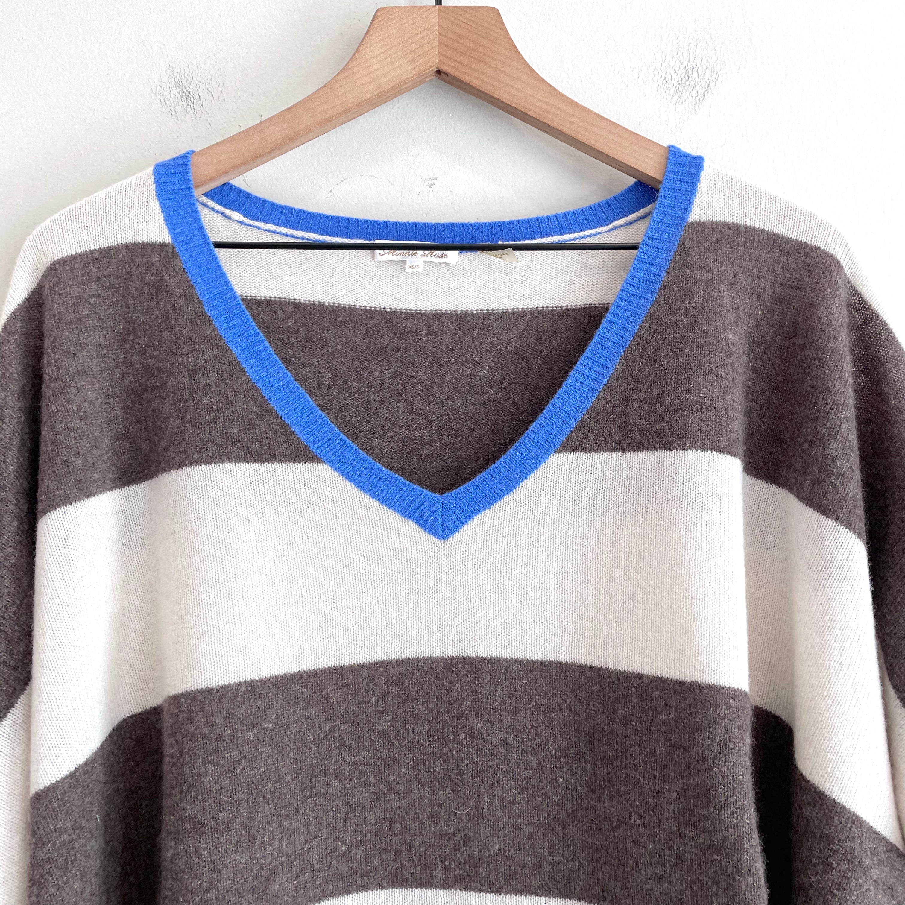 Striped Oversized Cashmere Sweater