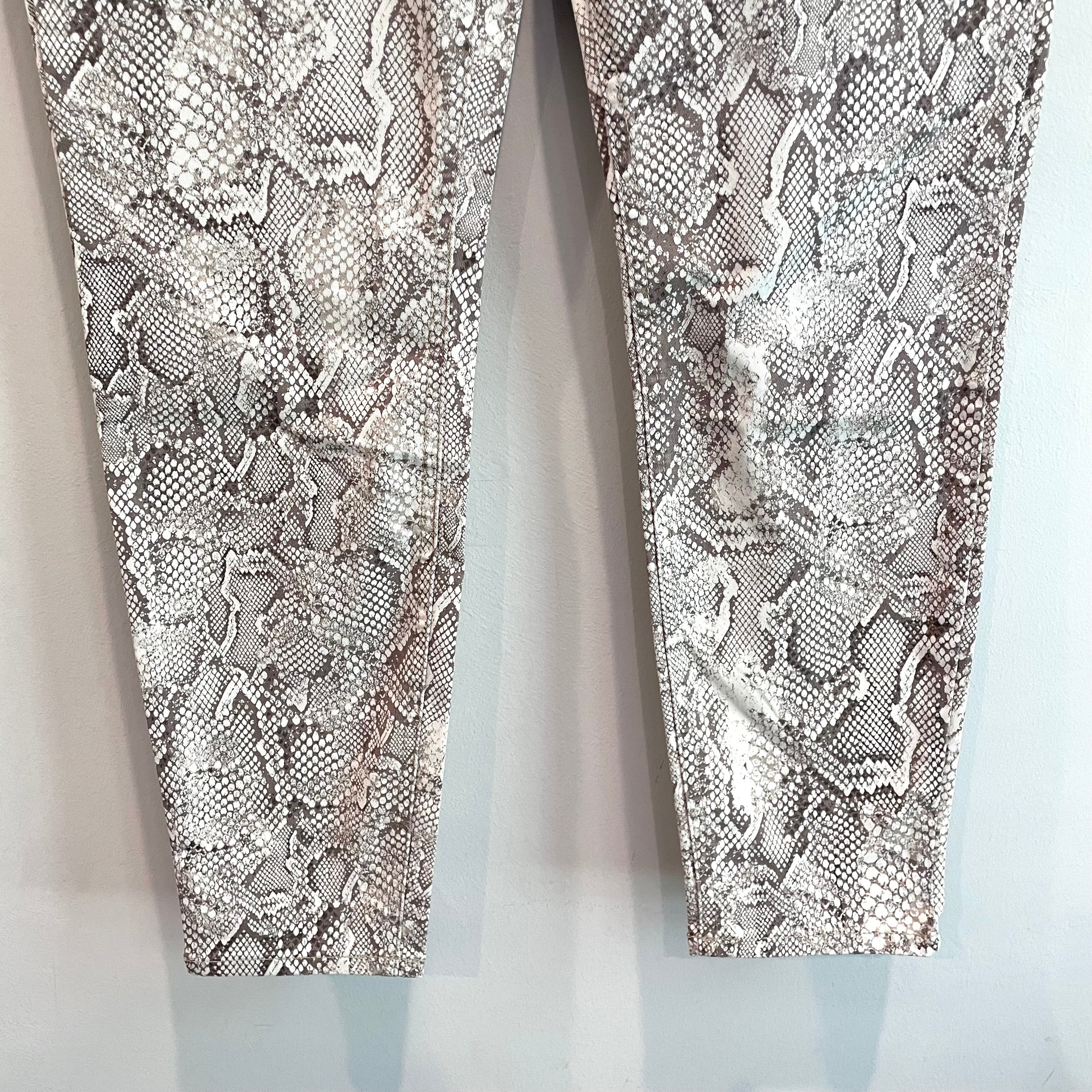 Snakeskin Skinny Jeans