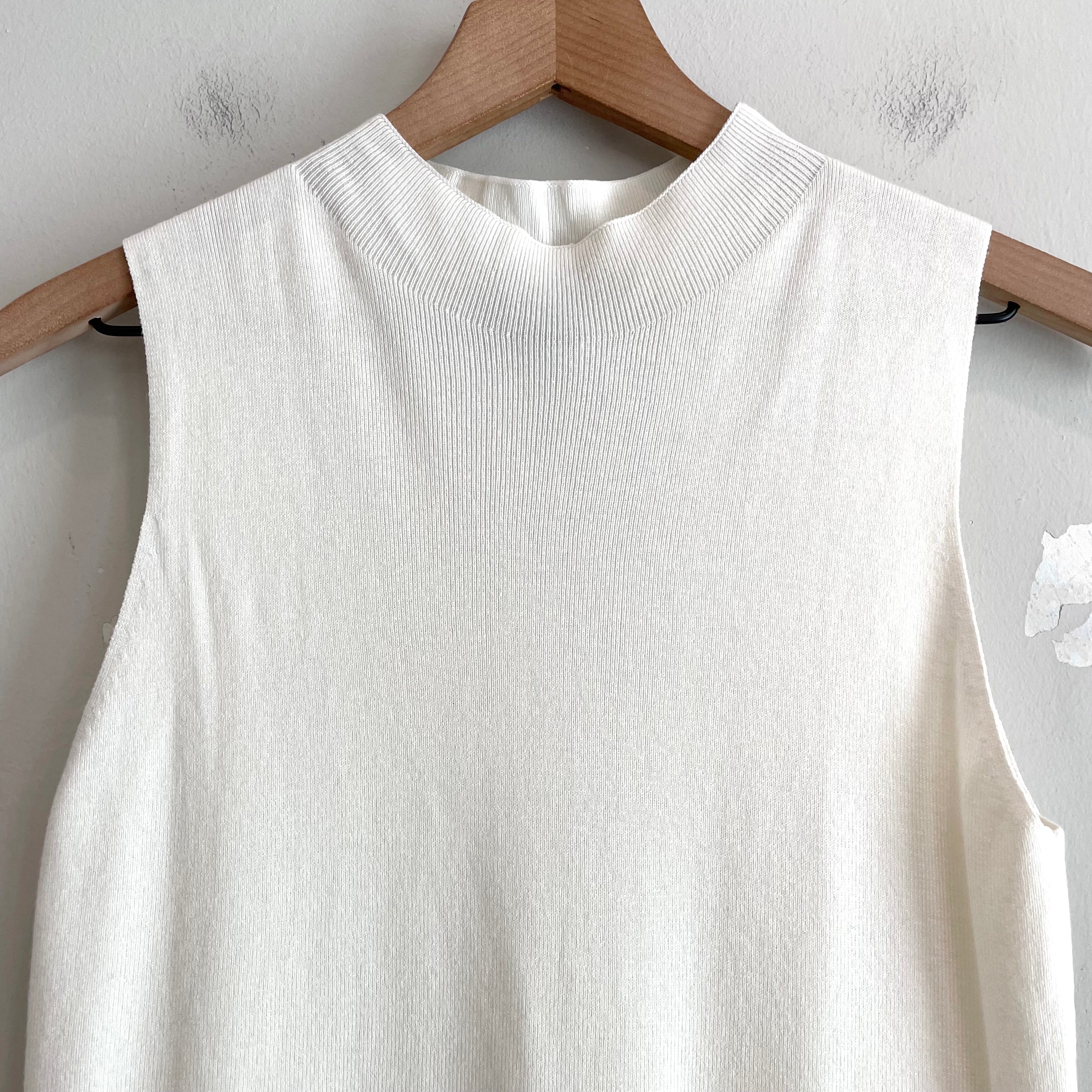 Sleeveless Mock Neck Sweater