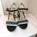 Sam Edelman Olisa Raffia Block Heel Sandal-3