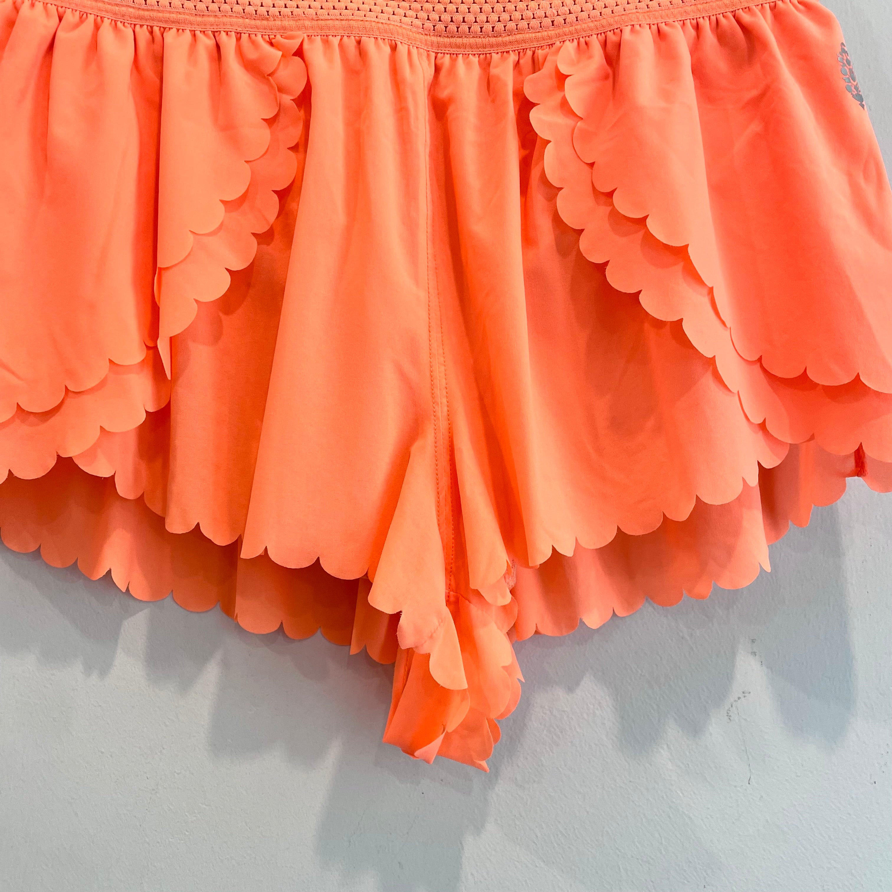 Scalloped Hem Shorts