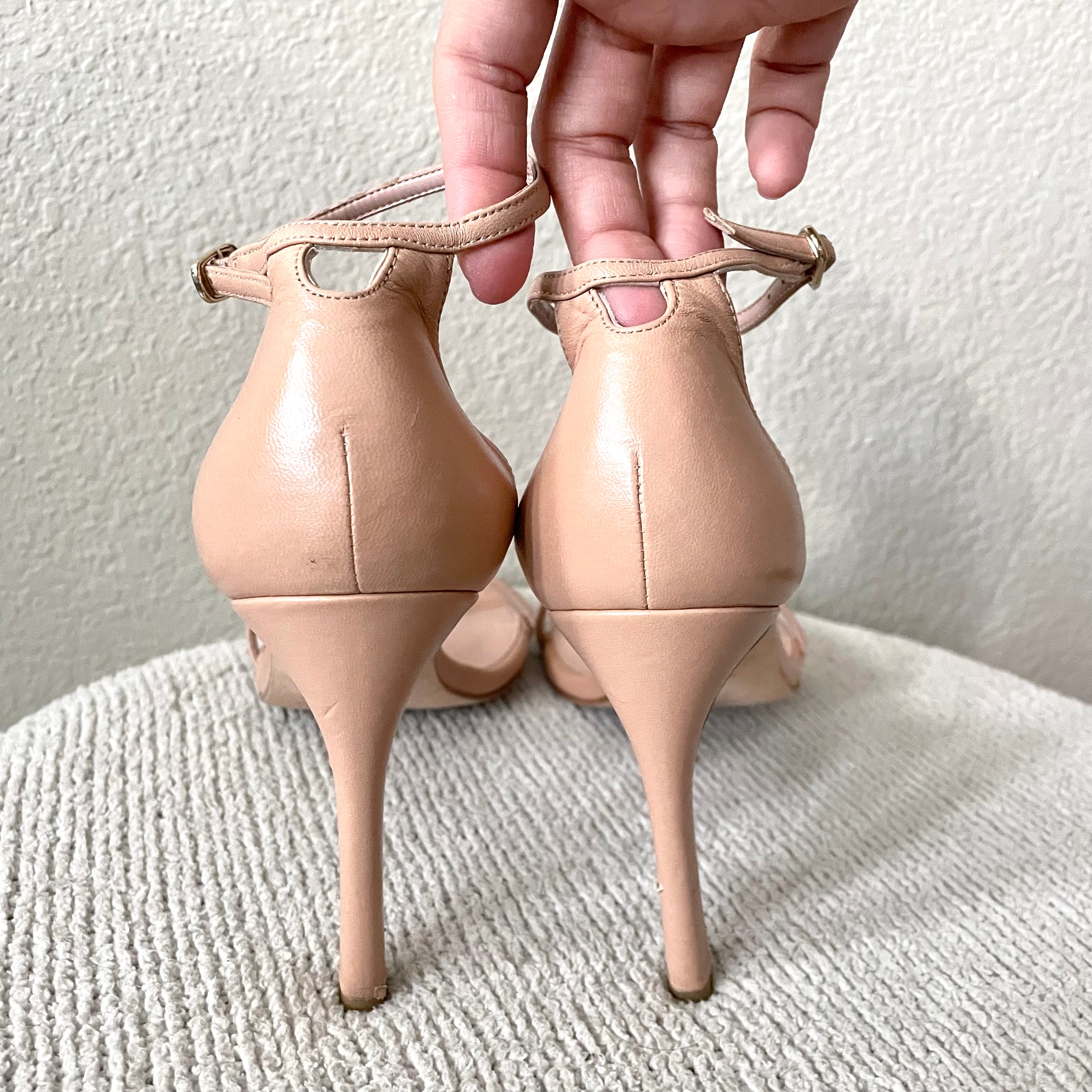 Open Toe Ankle Strap Heels