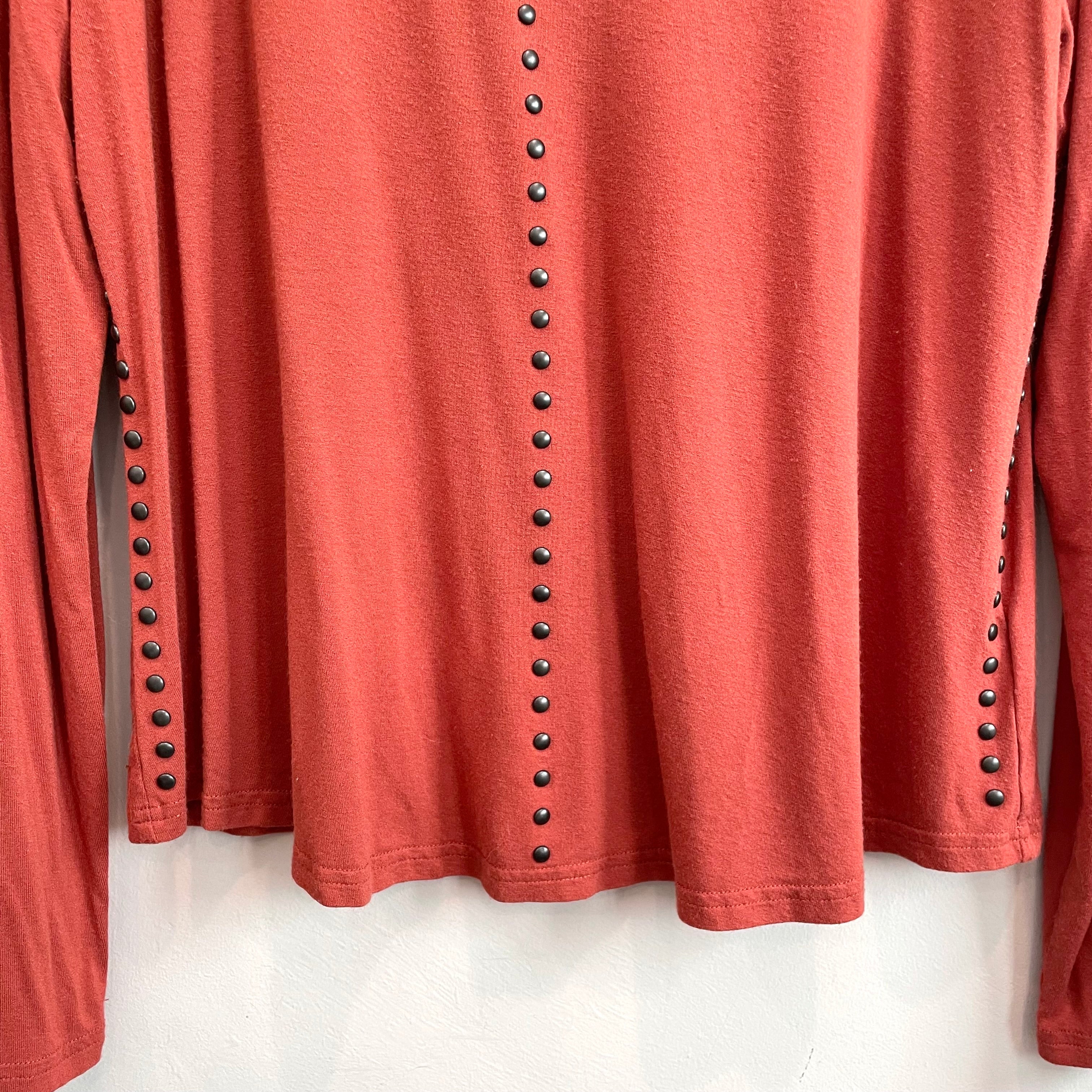 Studded Long Sleeve Top