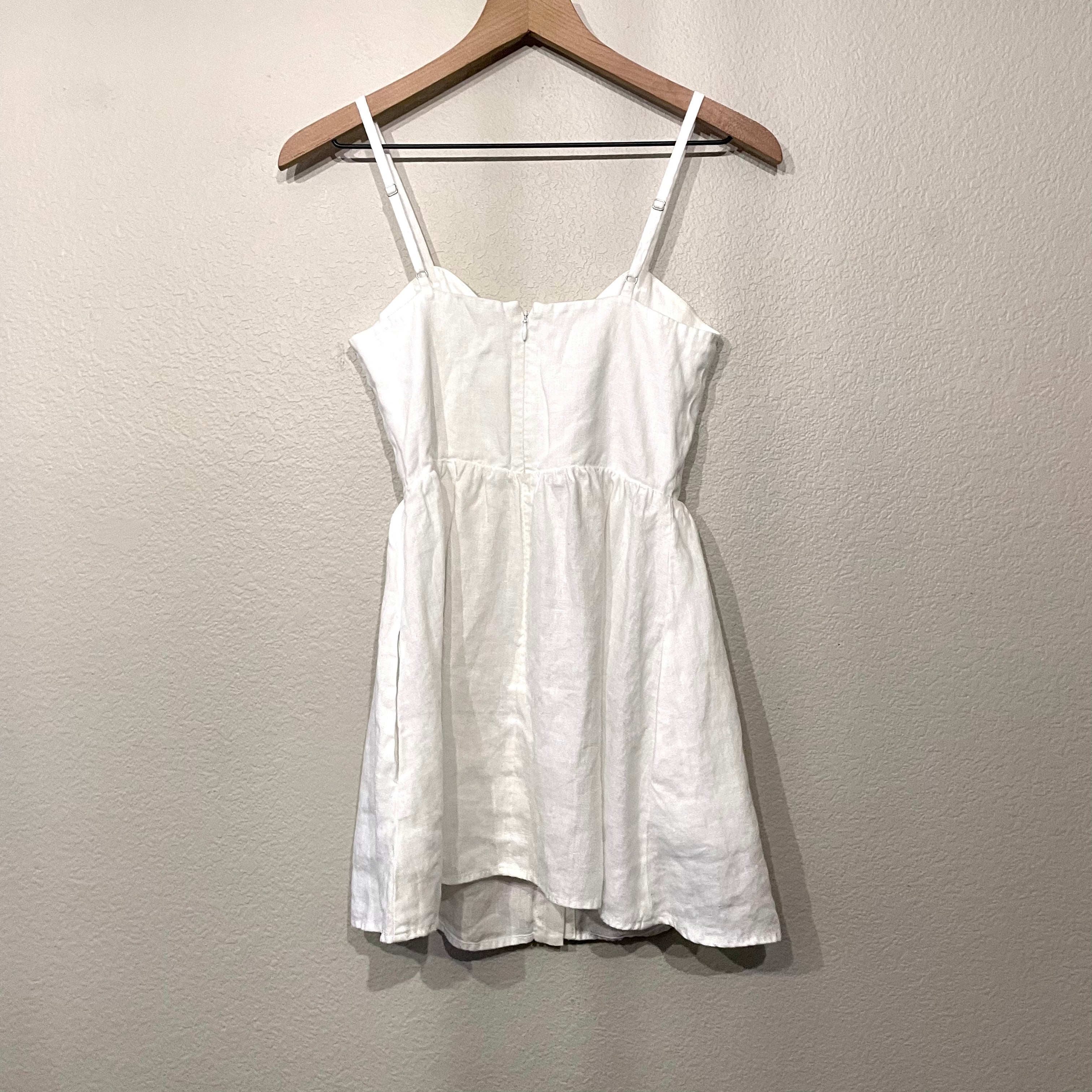 Linen Button Down Mini Dress