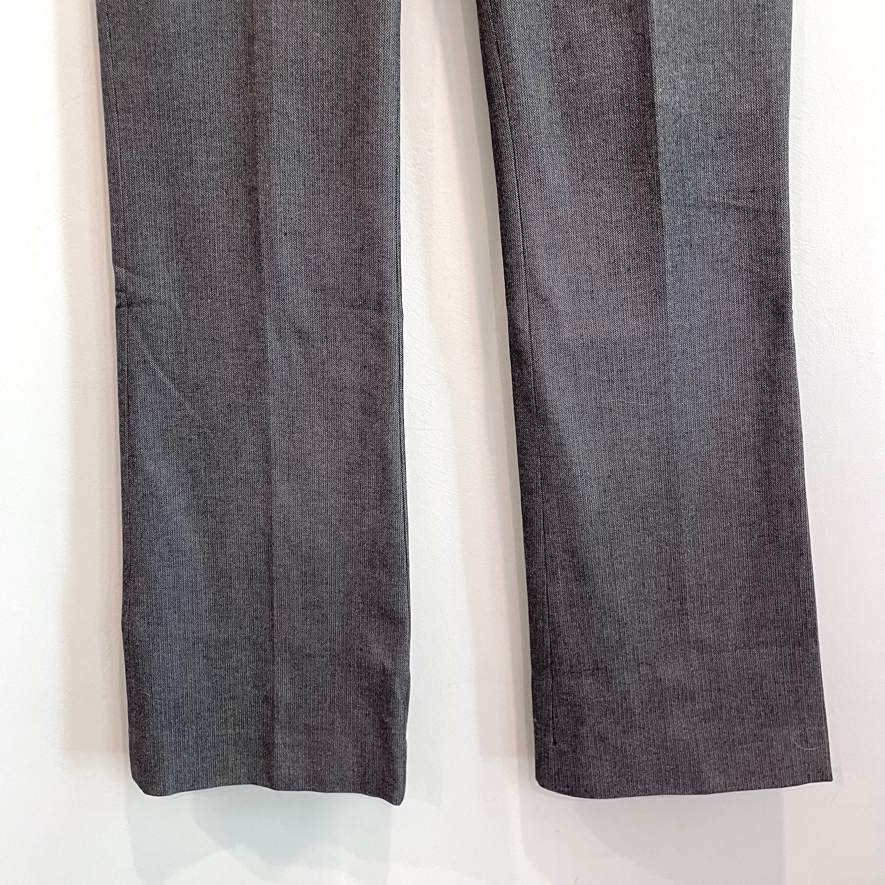 Chevron Bootcut Dress Pants