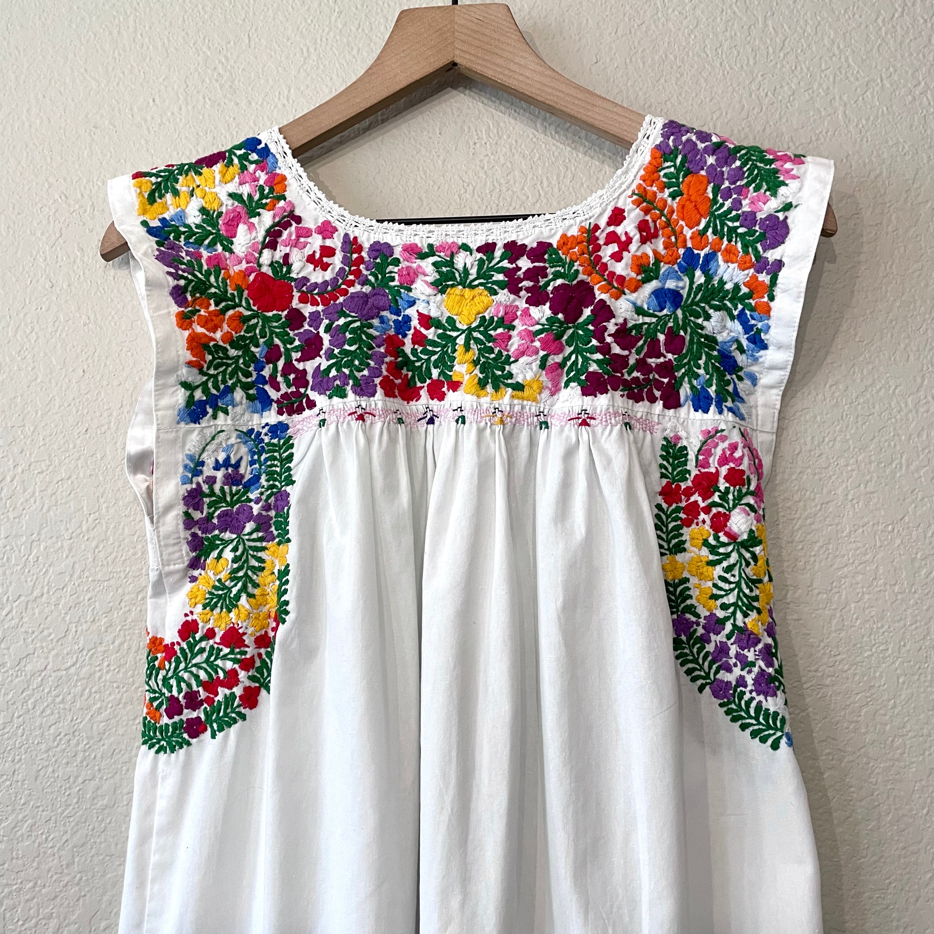 Embroidered Shift Dress