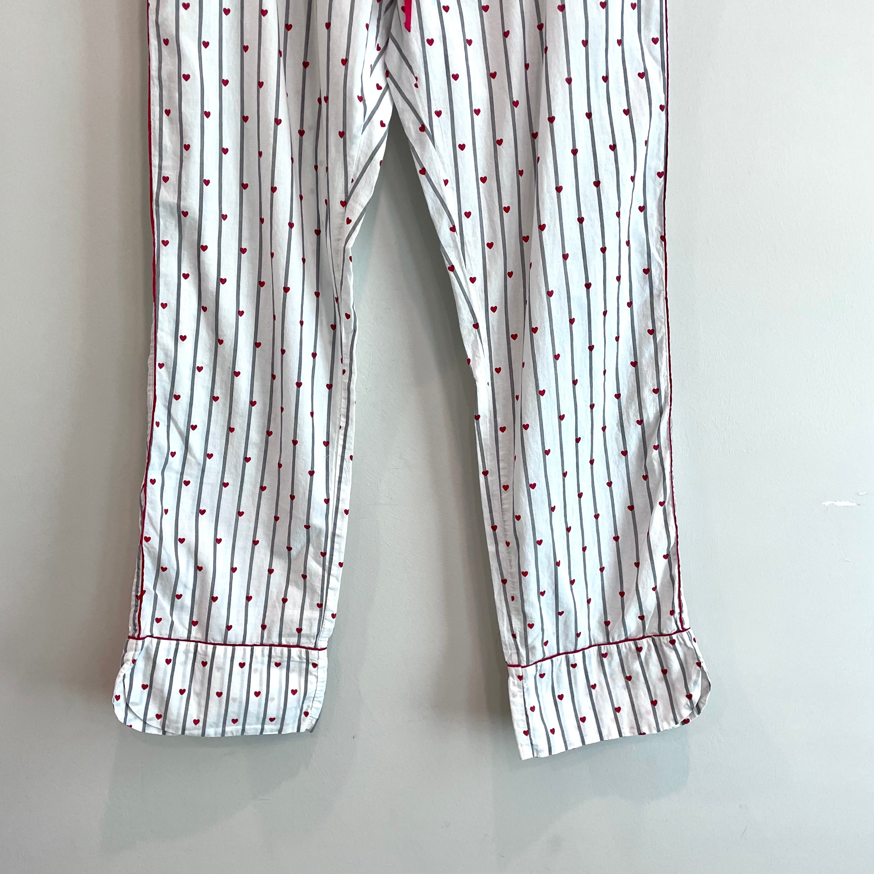 Heart Striped Pajama Pants