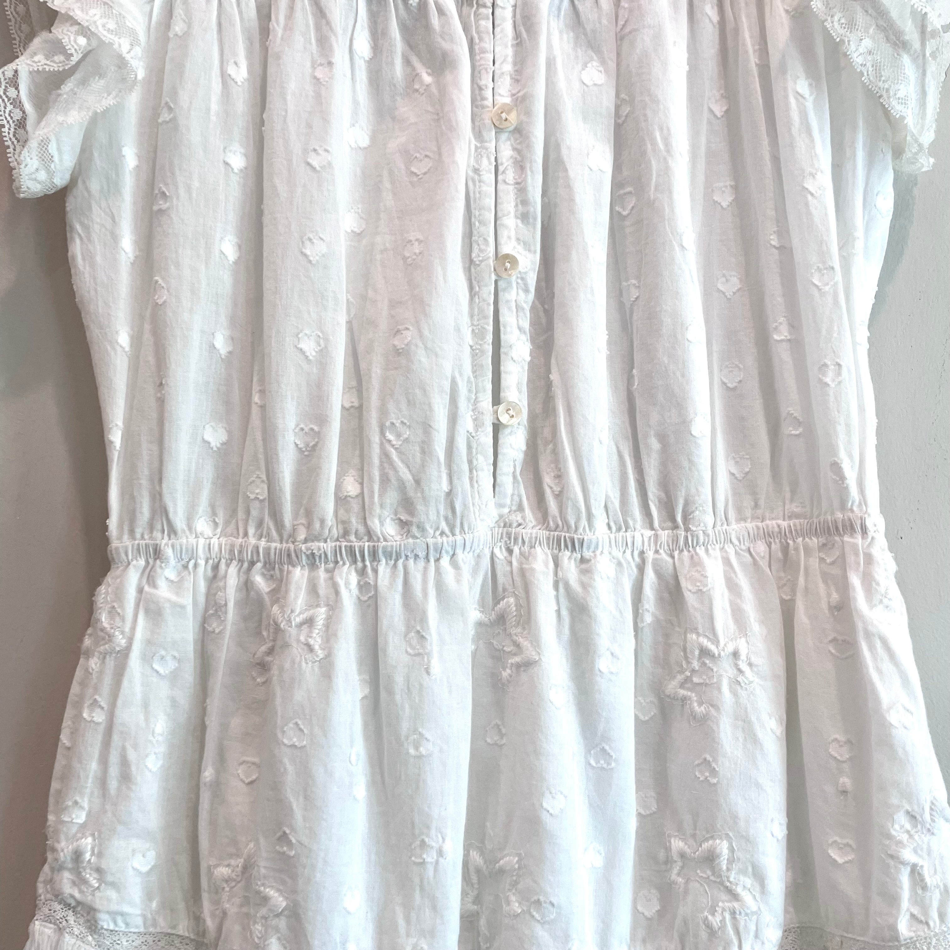 Semi-Sheer Cotton Mini Dress