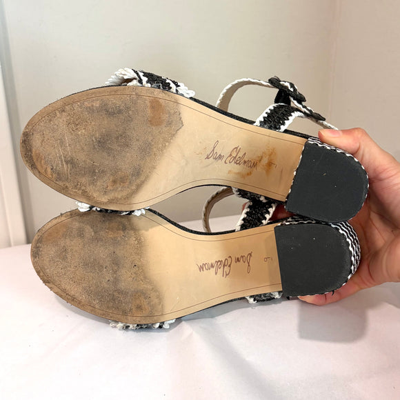 Sam Edelman Olisa Raffia Block Heel Sandal