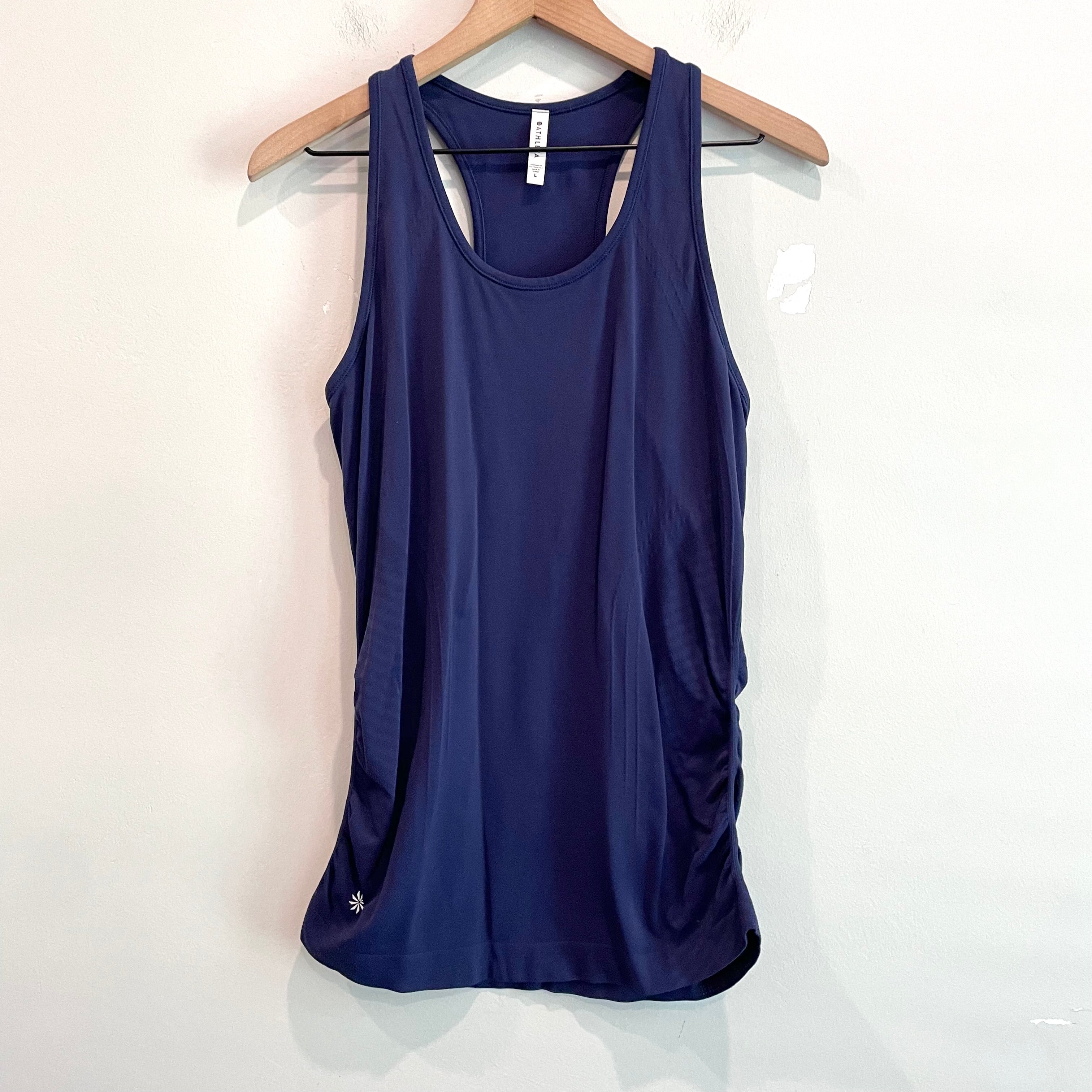 Ruched Nylon Stretch Tank Top