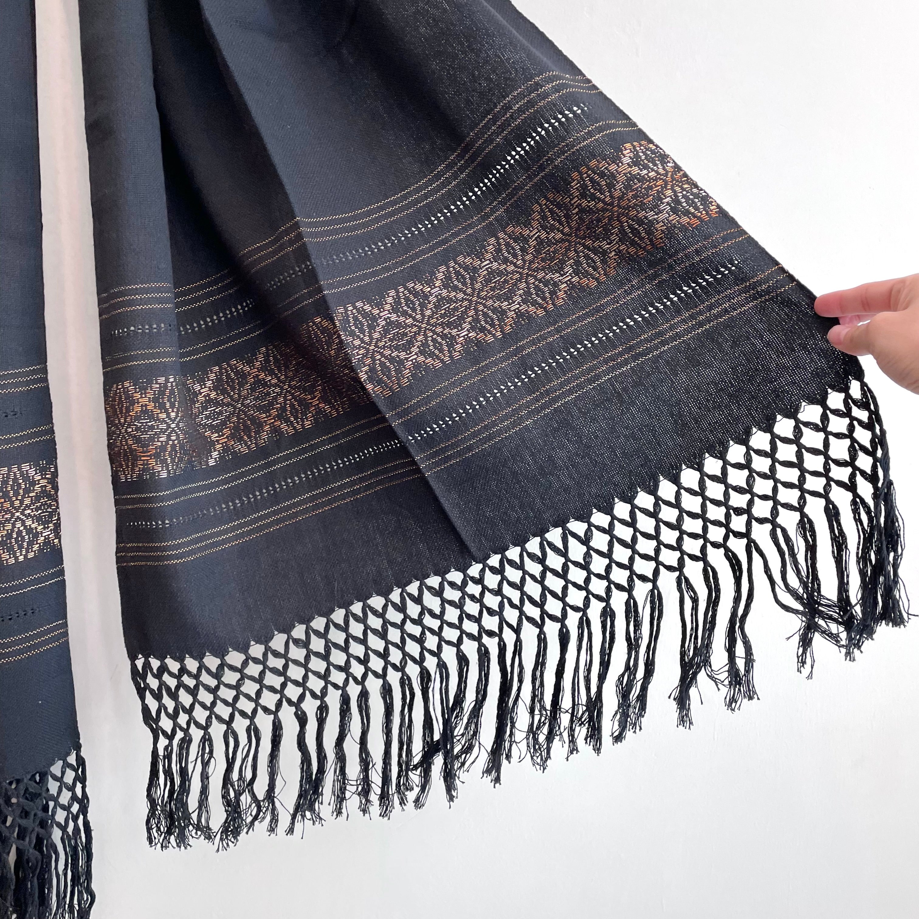 Braided Fringe shawl Scarf