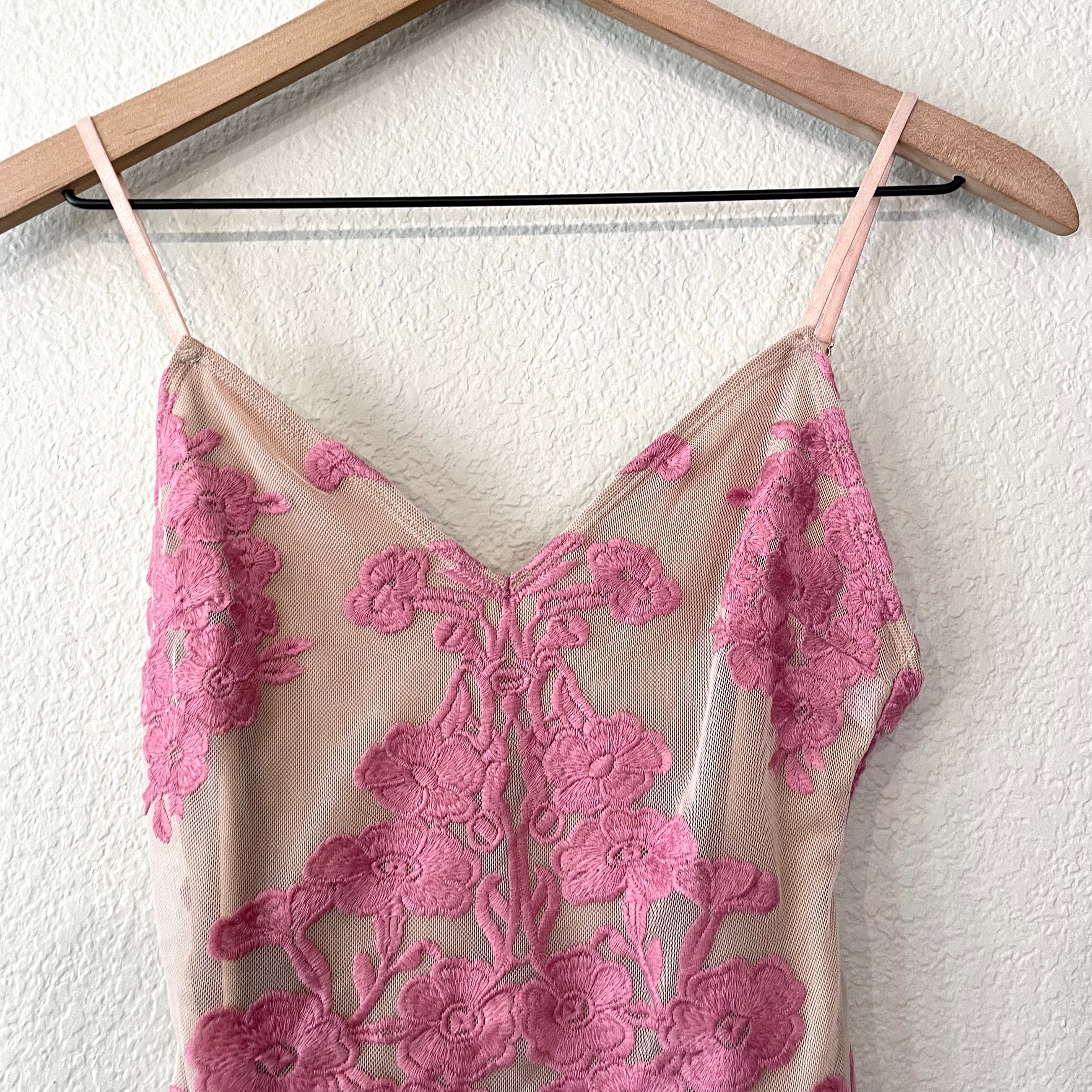 Floral Embroidered Bodysuit