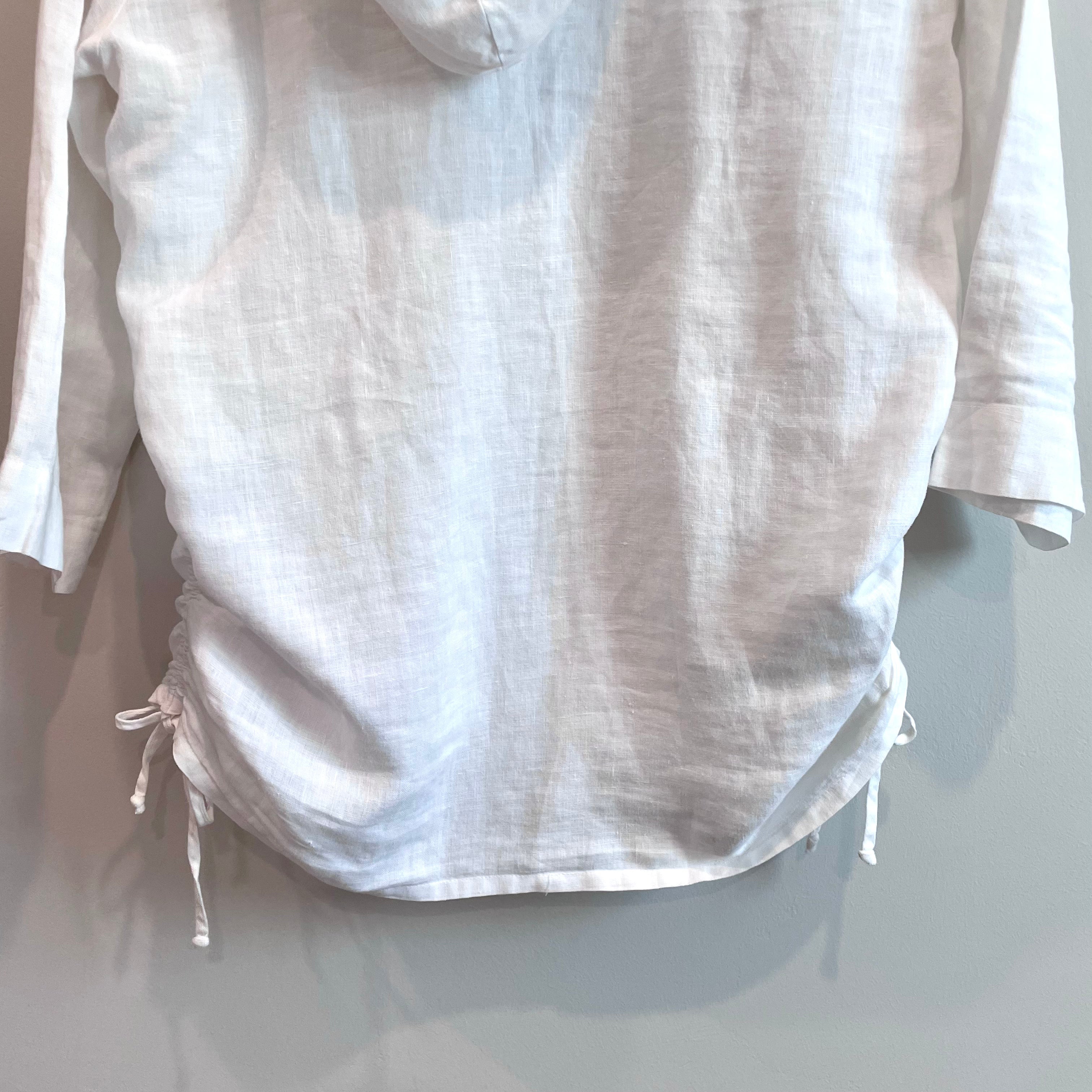 Hooded Linen Top