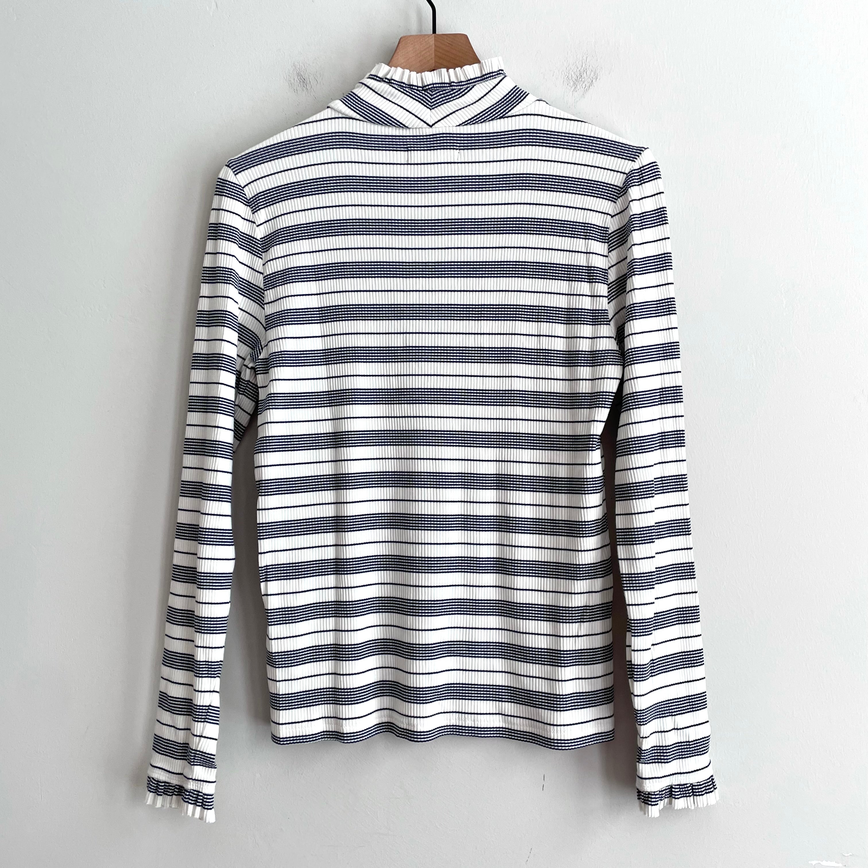 Striped Ribbed Long Sleeve Top