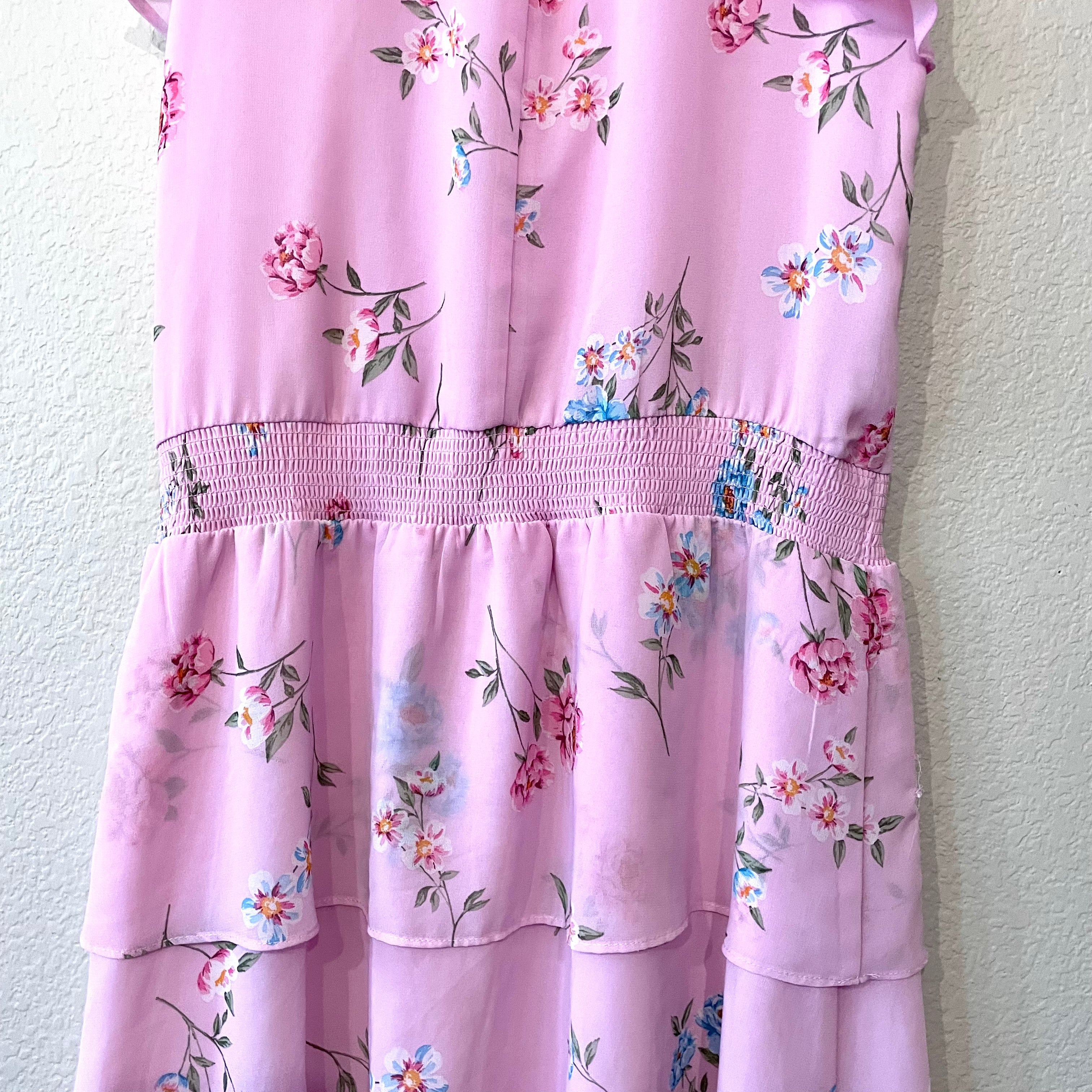 Floral Smocked Waist Dress