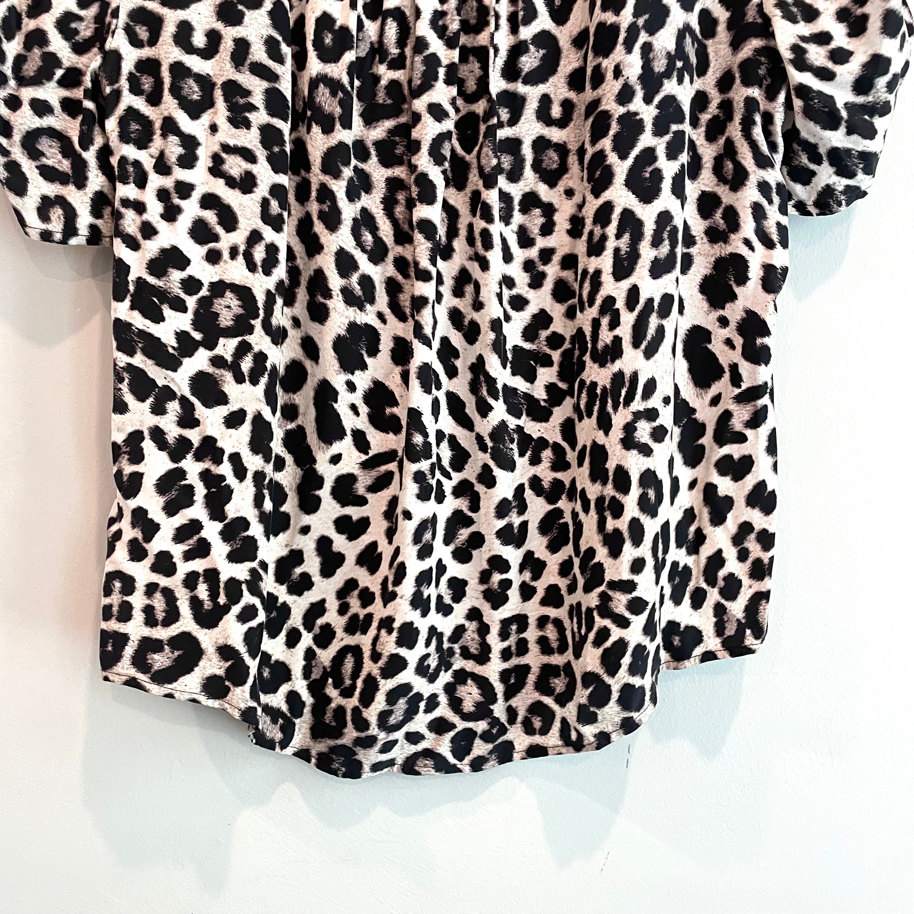 Leopard Silk Top