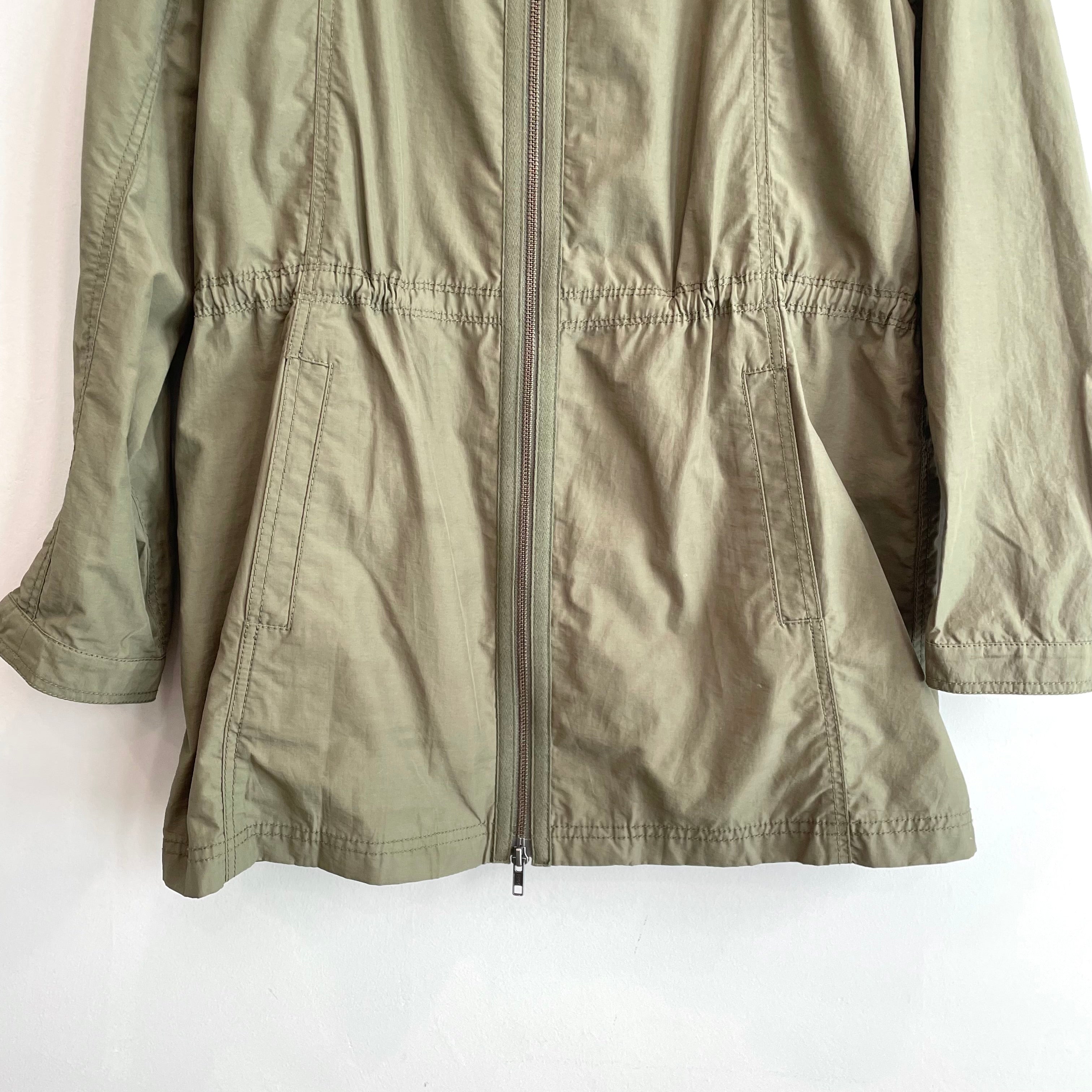 Zip Front Packable Hood Windbreaker Jacket