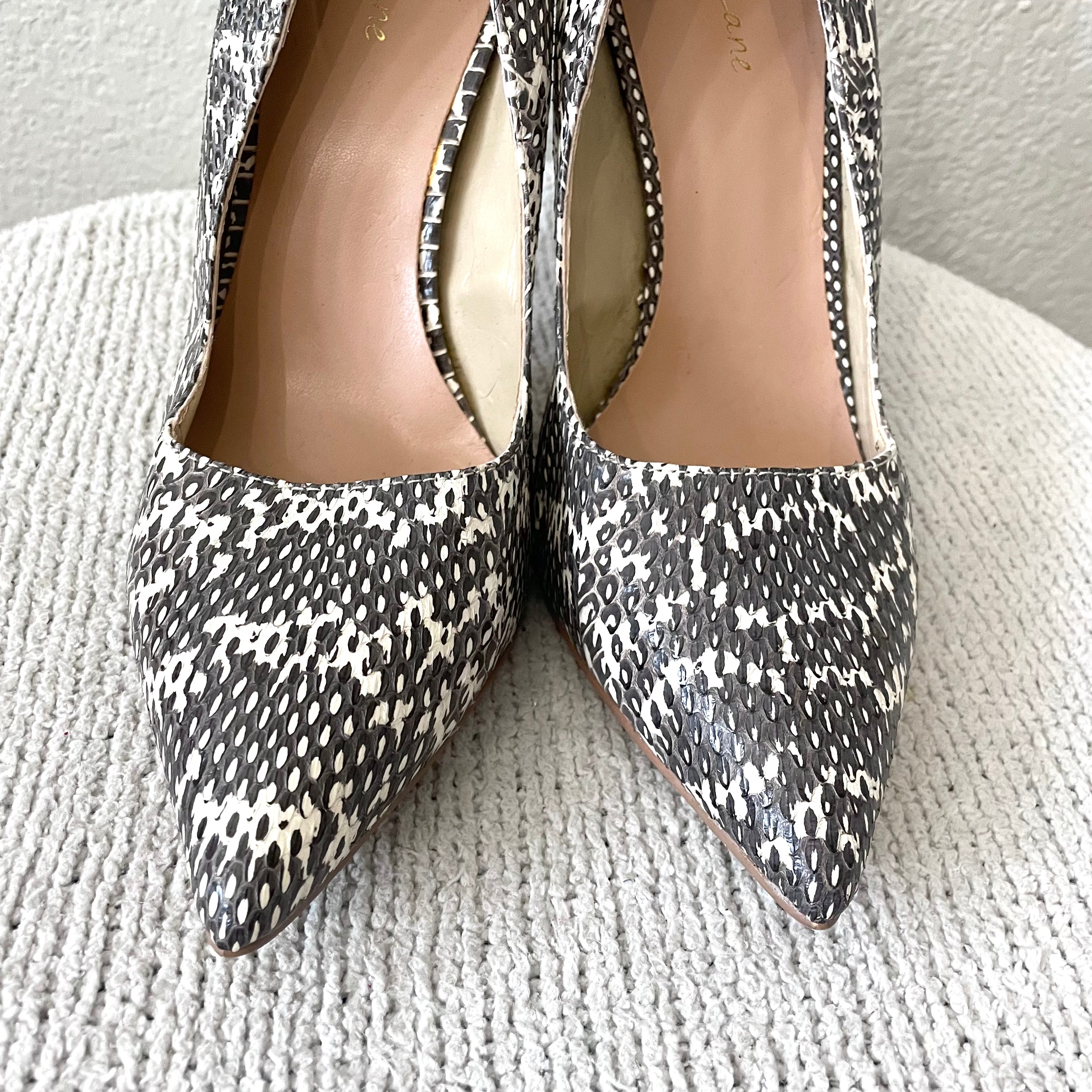 Snakeskin Pumps