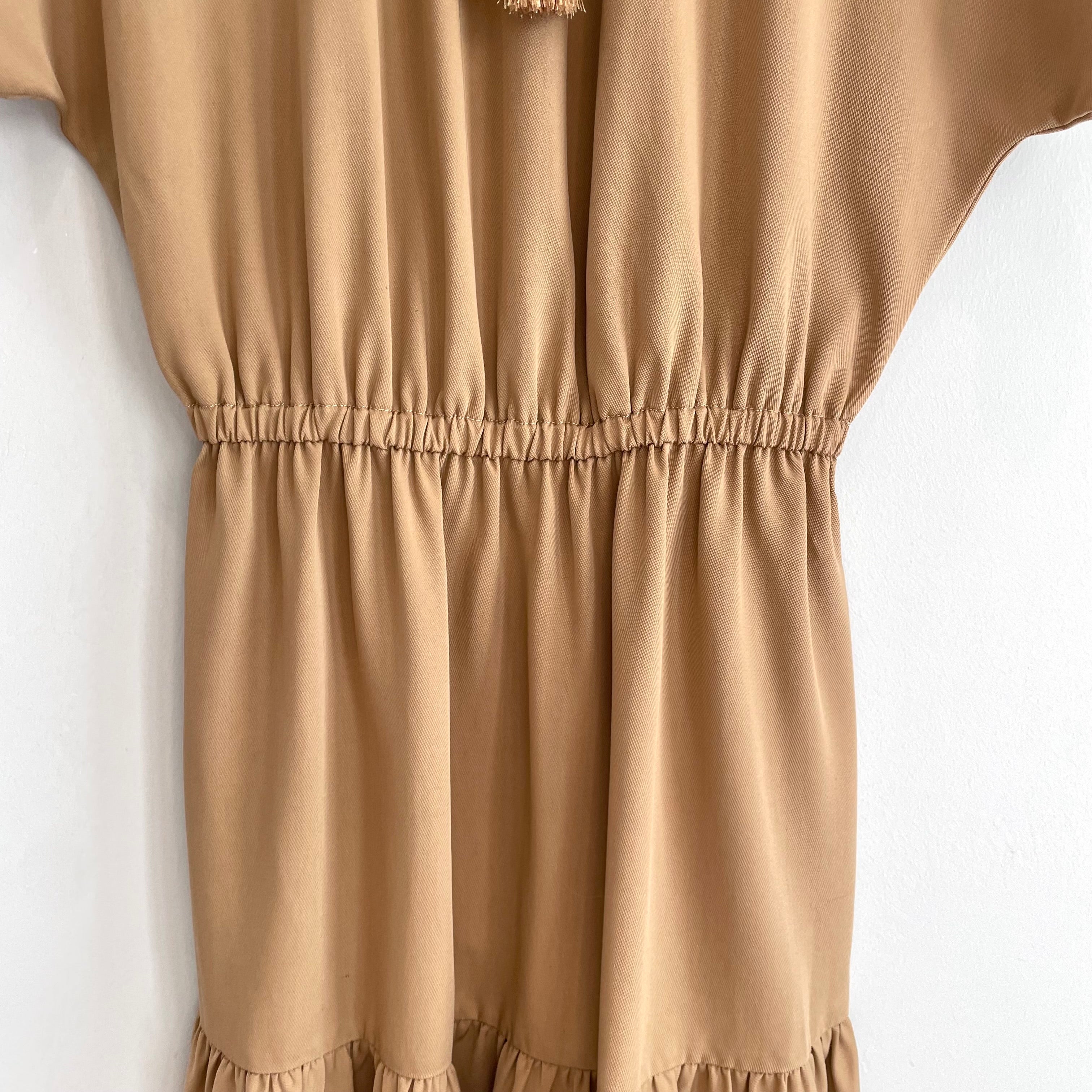 Tassel Short Dolman Sleeve Dress