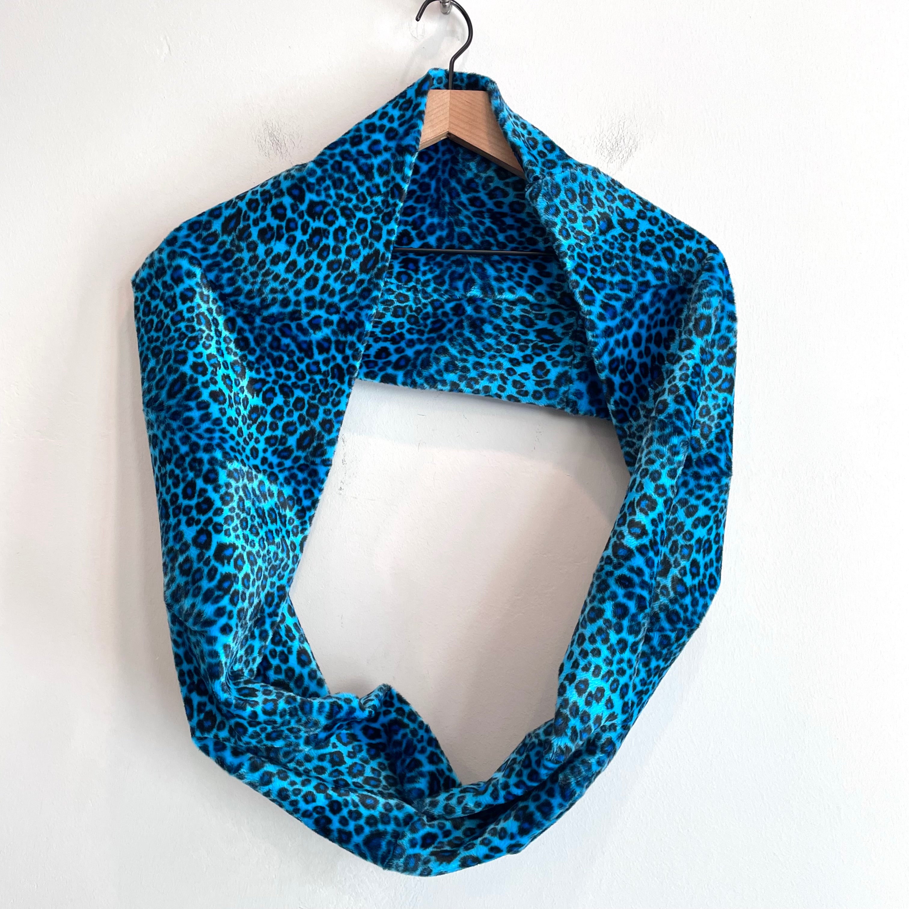 Faux Fur Leopard Infinity Scarf