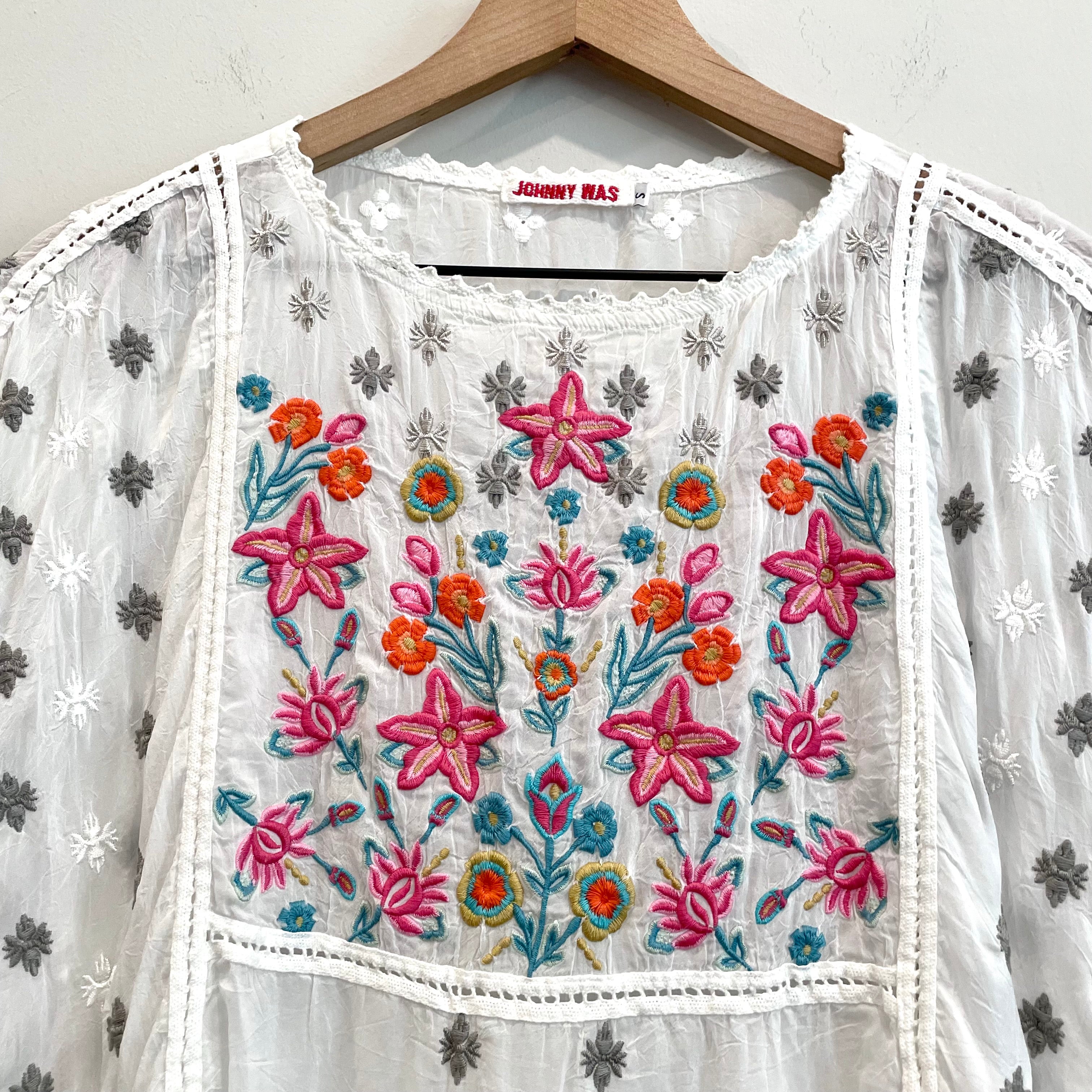 Floral Eyelet Embroidered Top