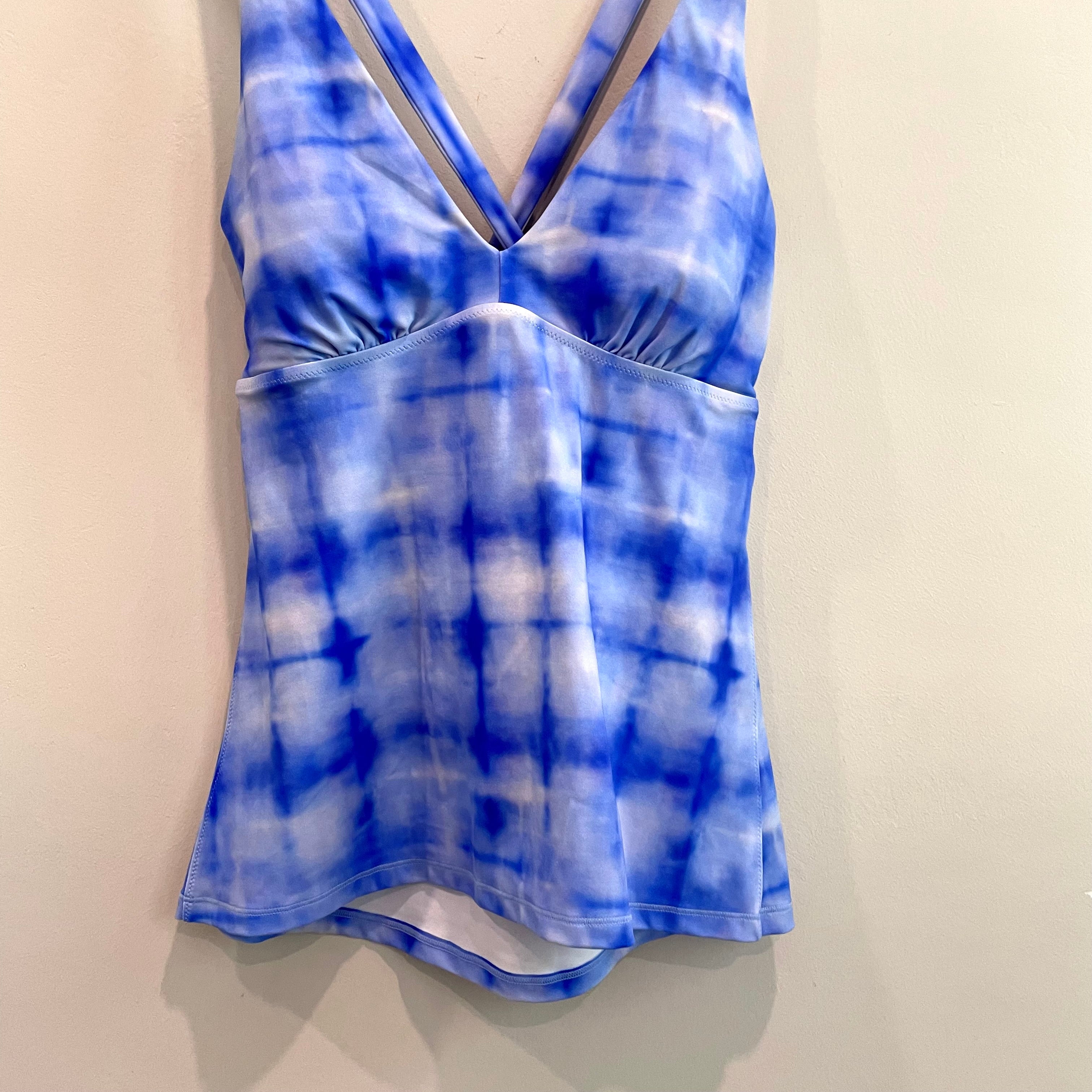 Plunge Cross Tie Back Tankini