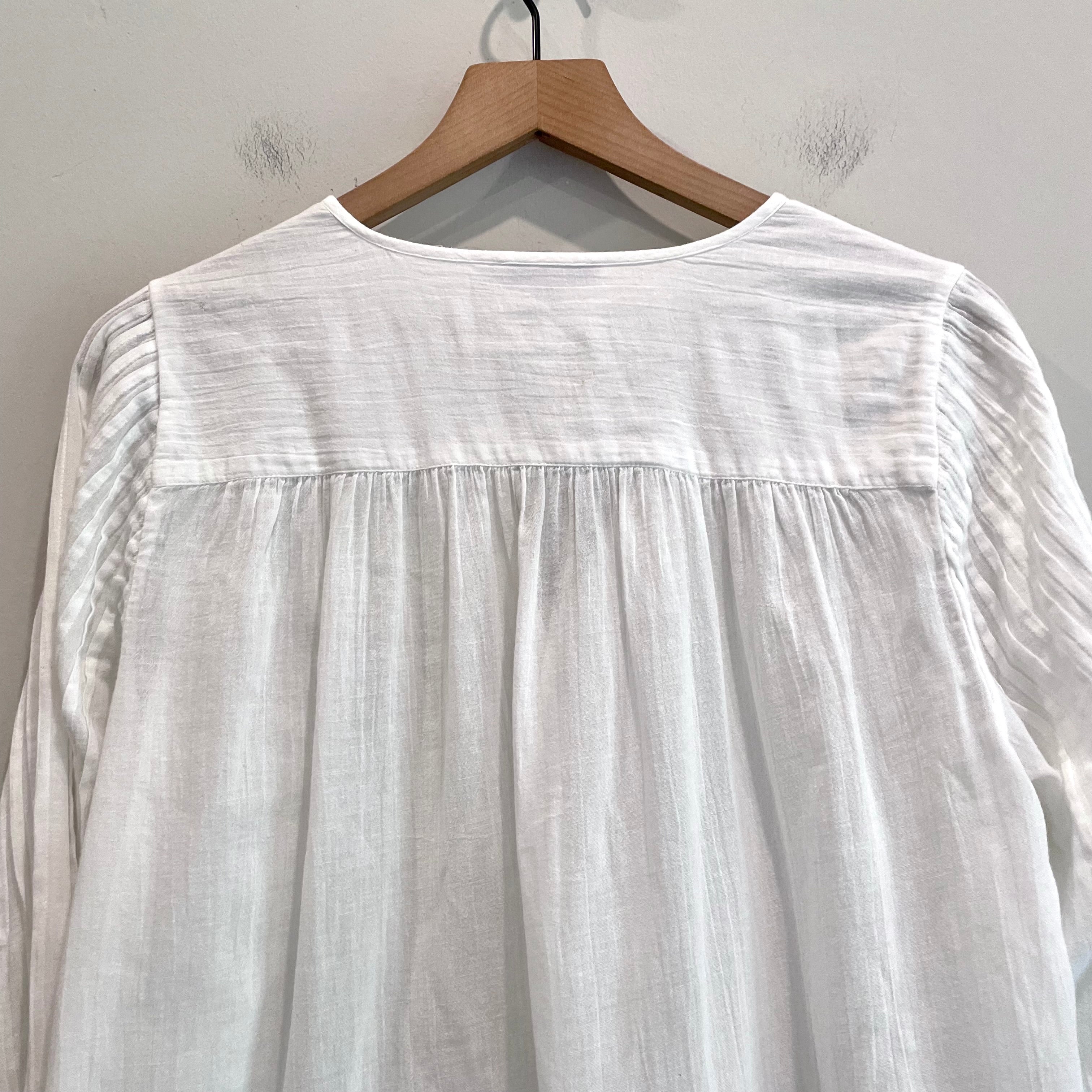 Pleated Long Sleeve Top