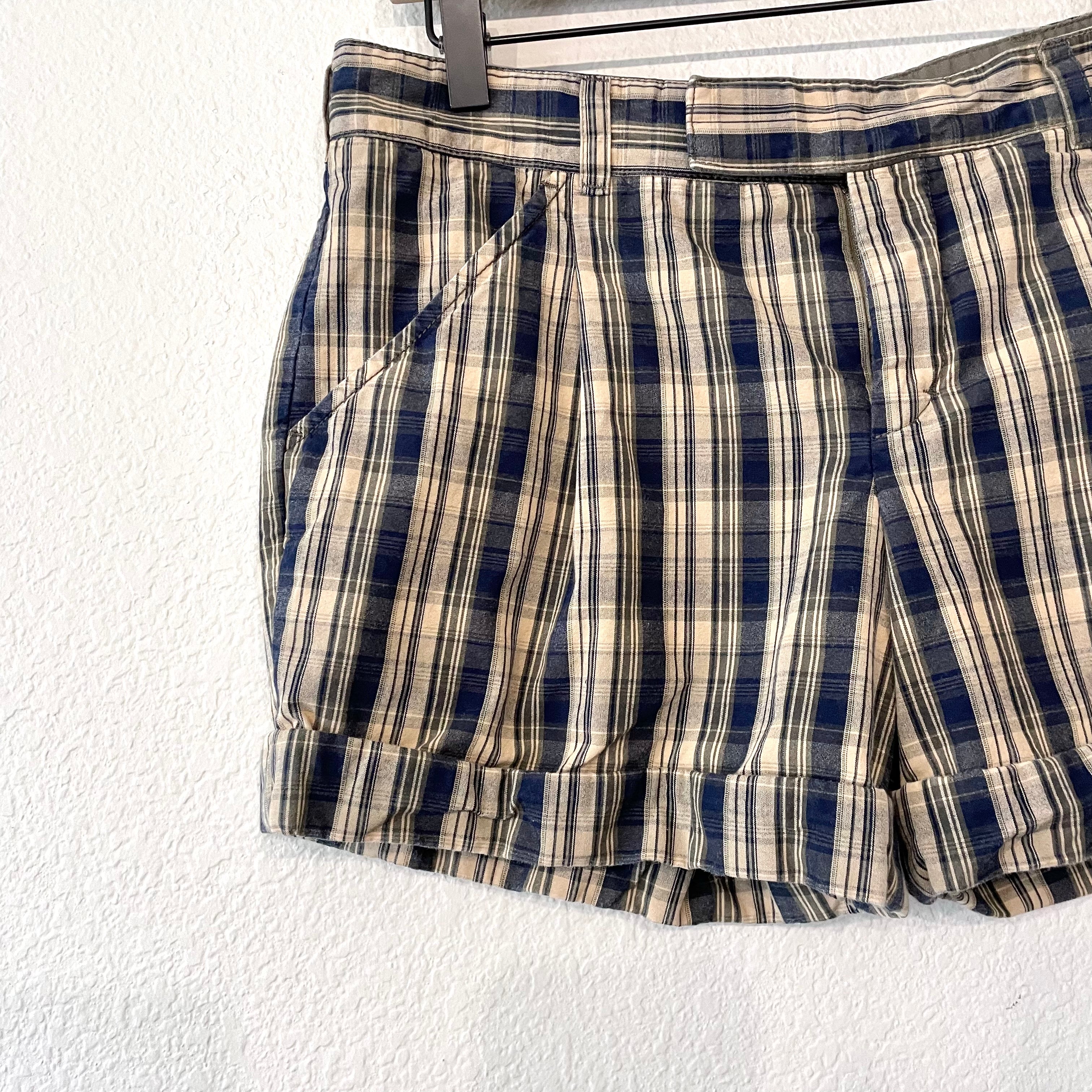 Plaid Cuff Shorts