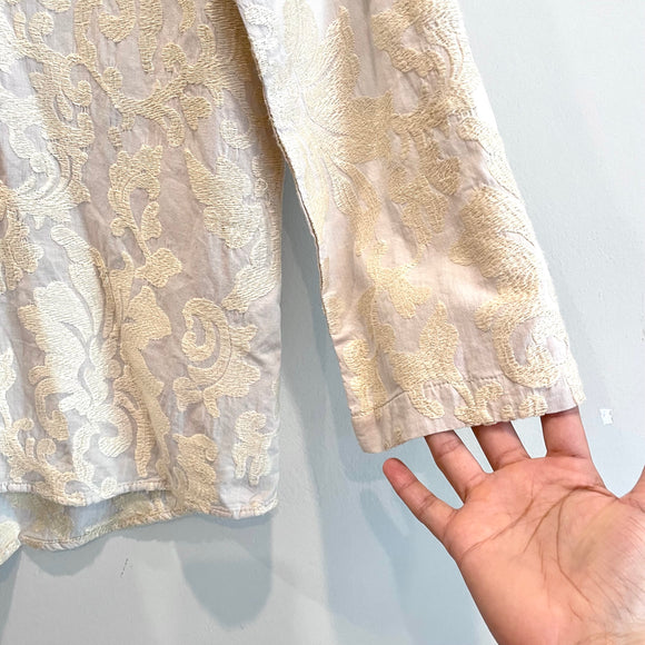 Embroidered Long Sleeve Tunic Top