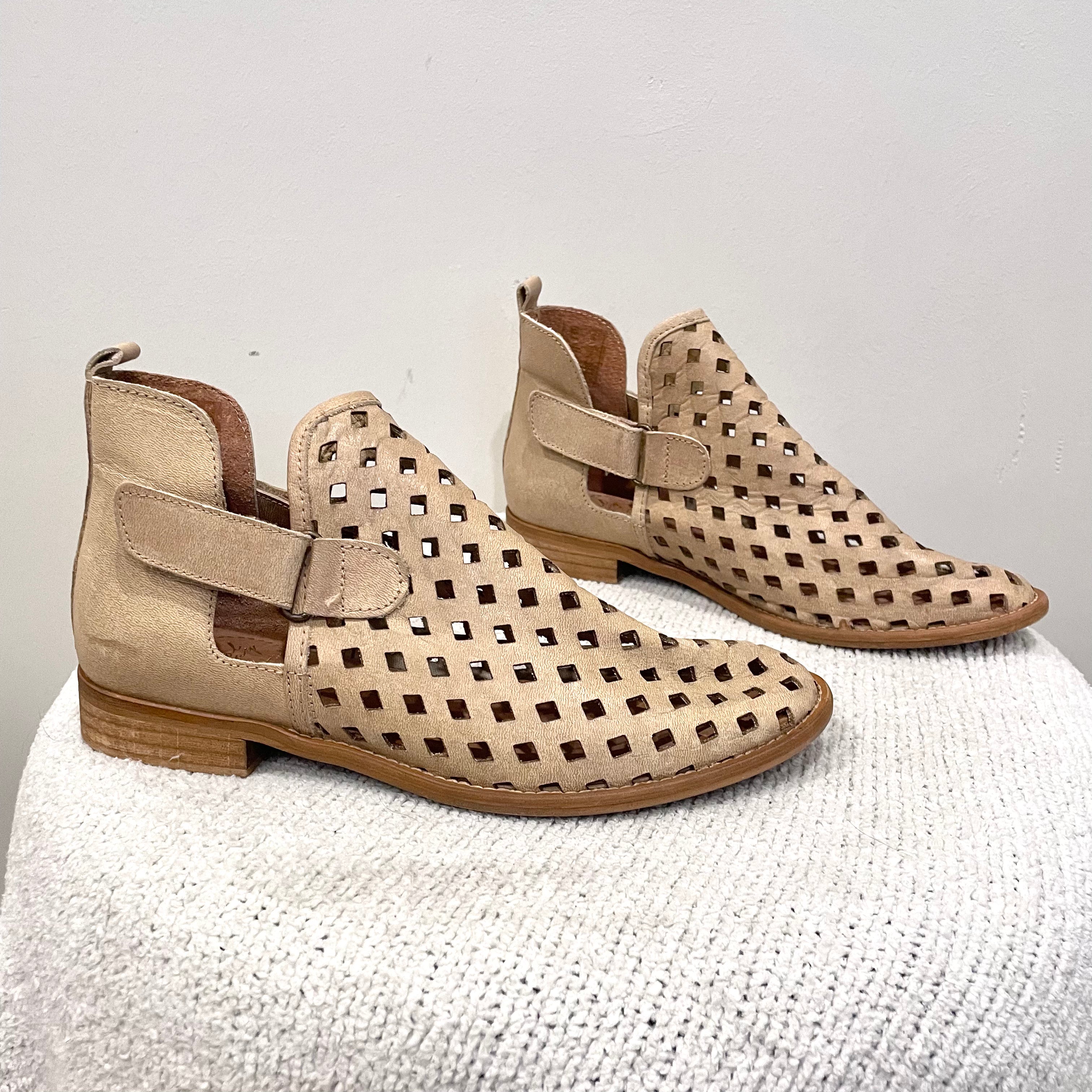 Laser Cut Leather Boots