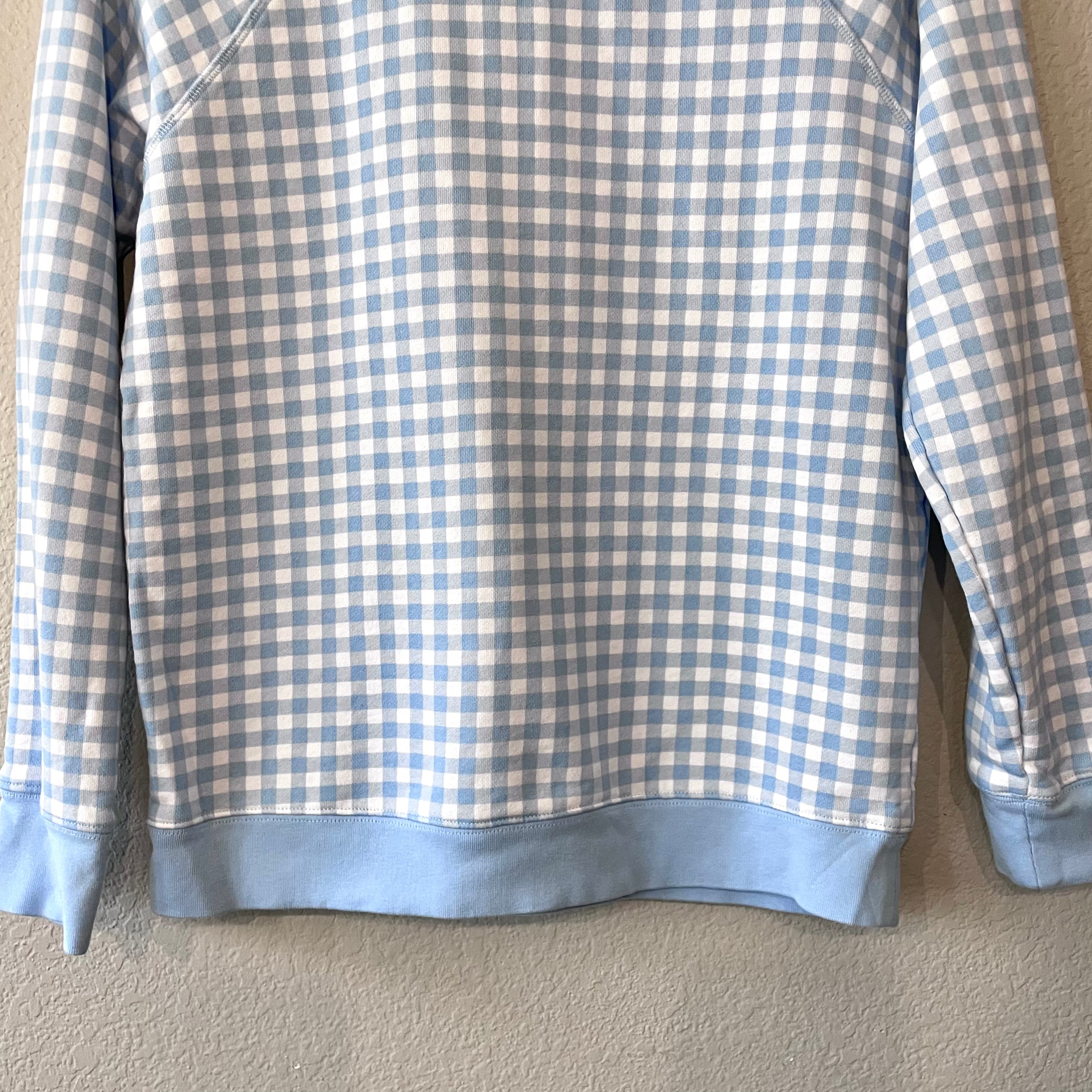 Gingham Plaid Sweatshirt