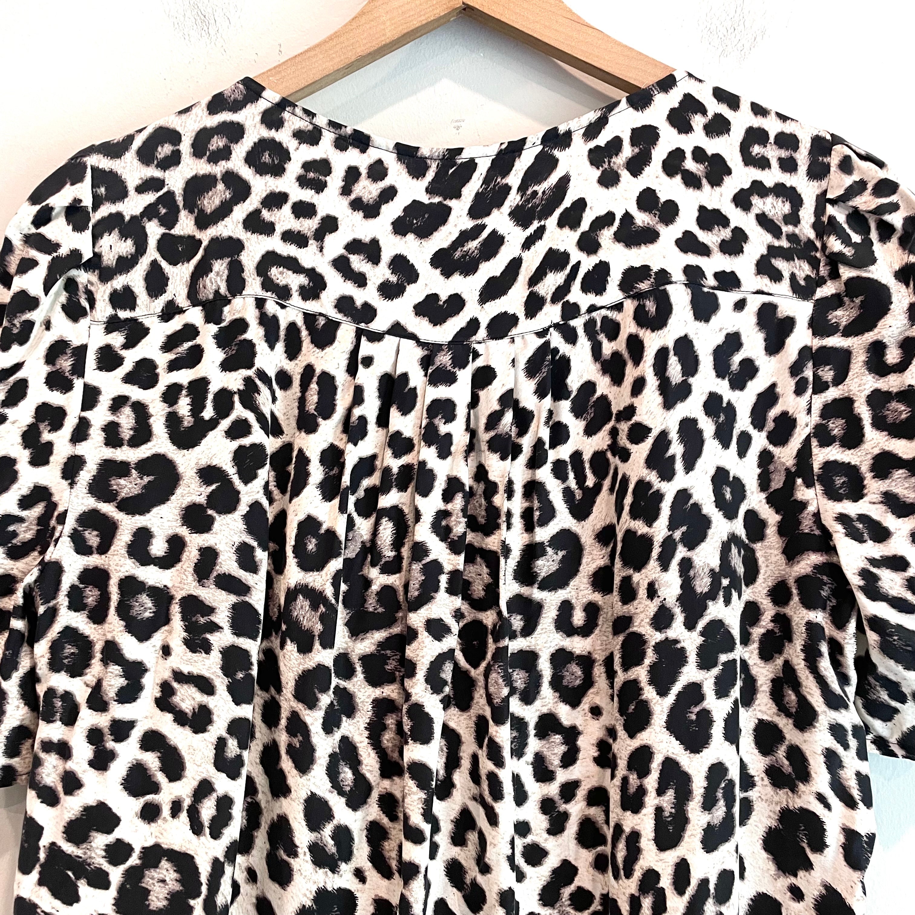 Leopard Silk Top