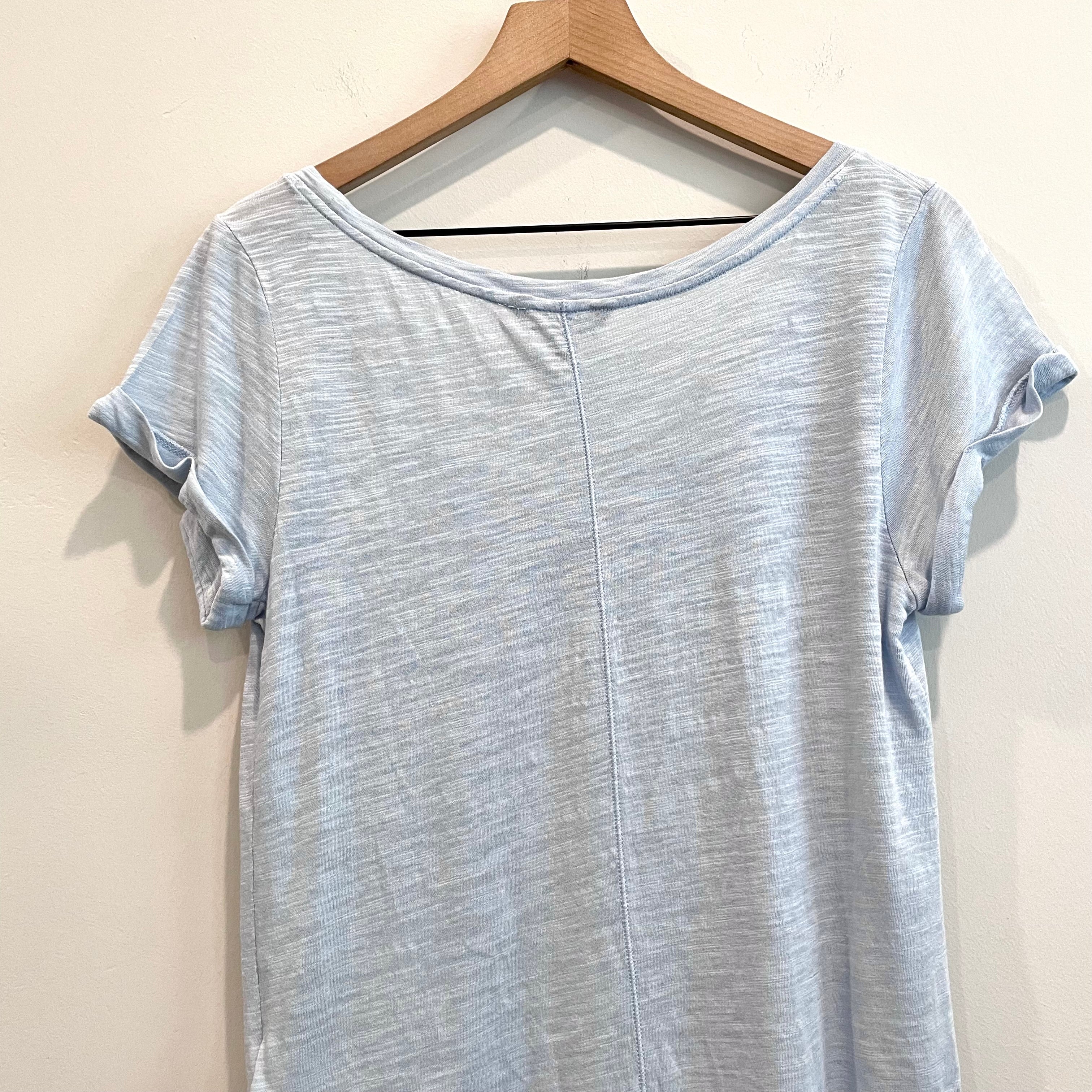 Rolled Short Sleeve Top