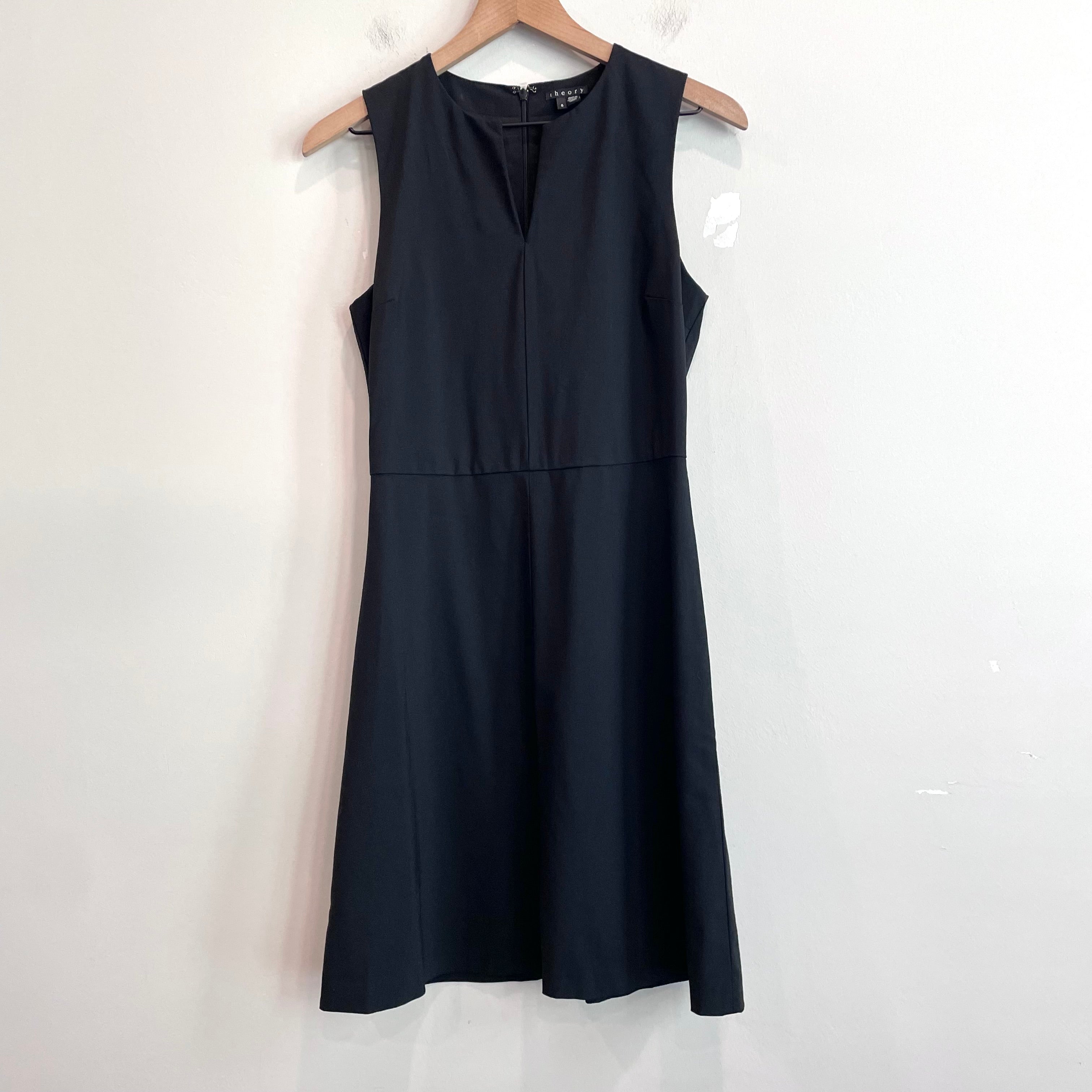 Sleeveless Wool Stretch Dress