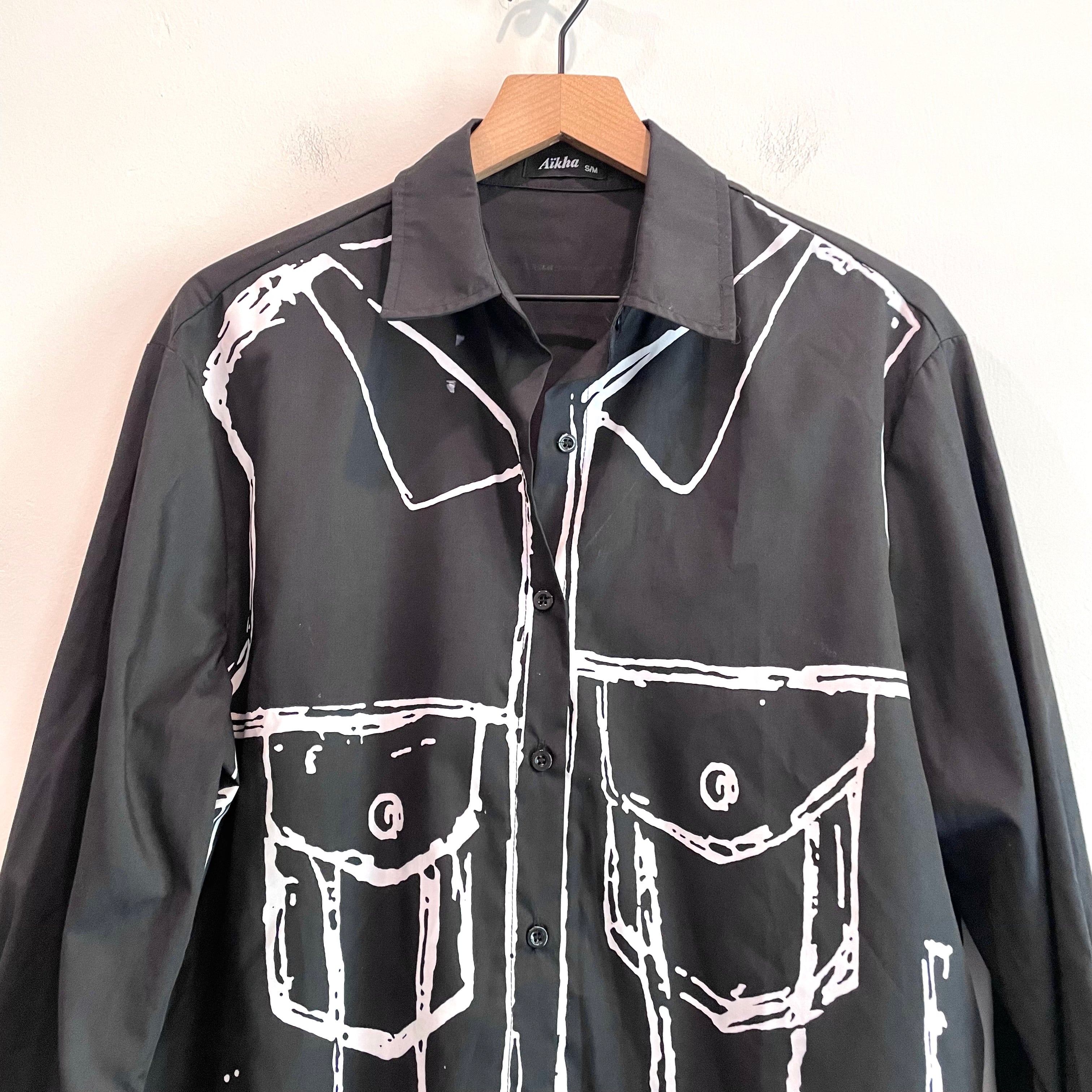 Sketch Pop Art Button Down Shirt