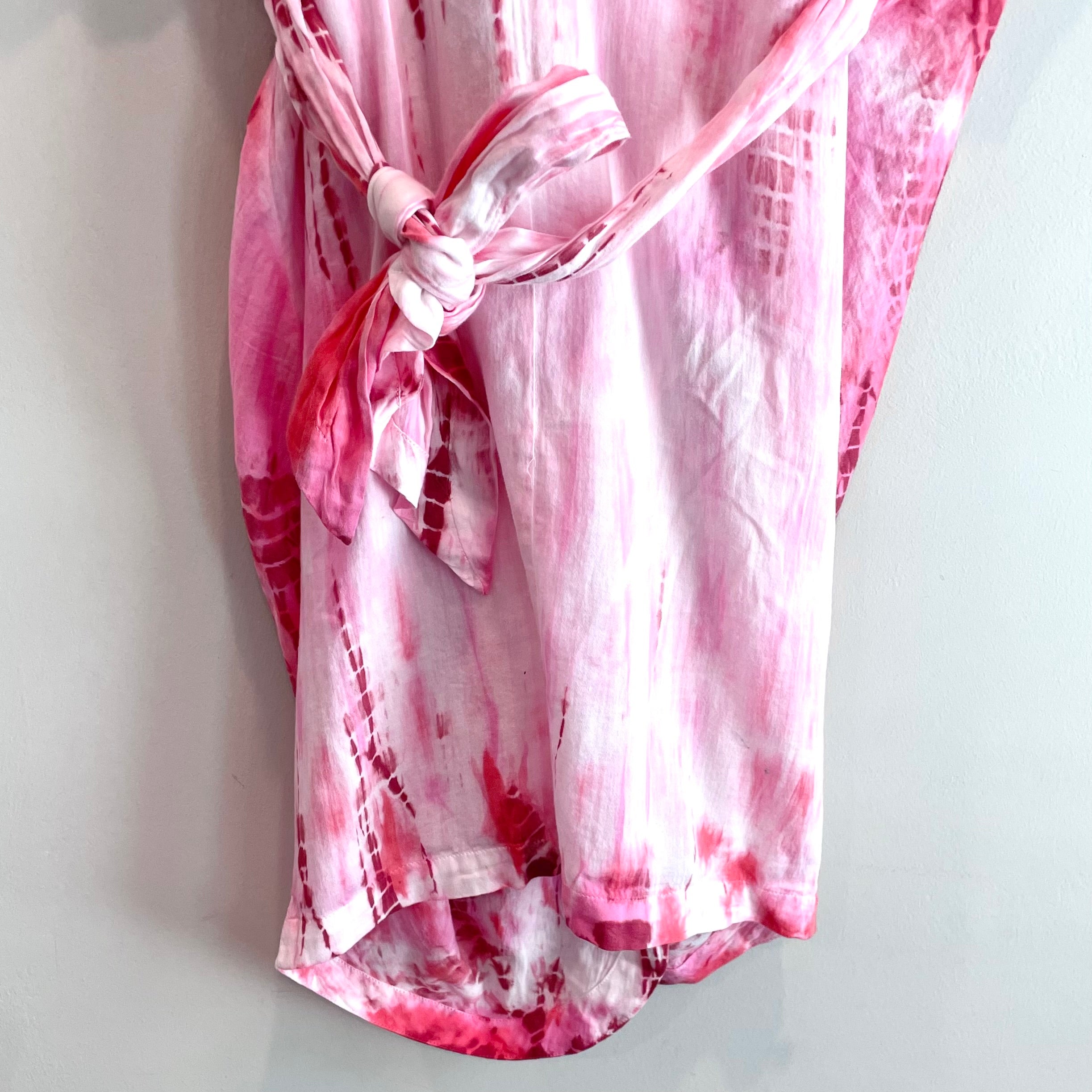 Tie Dye Wrap Dress