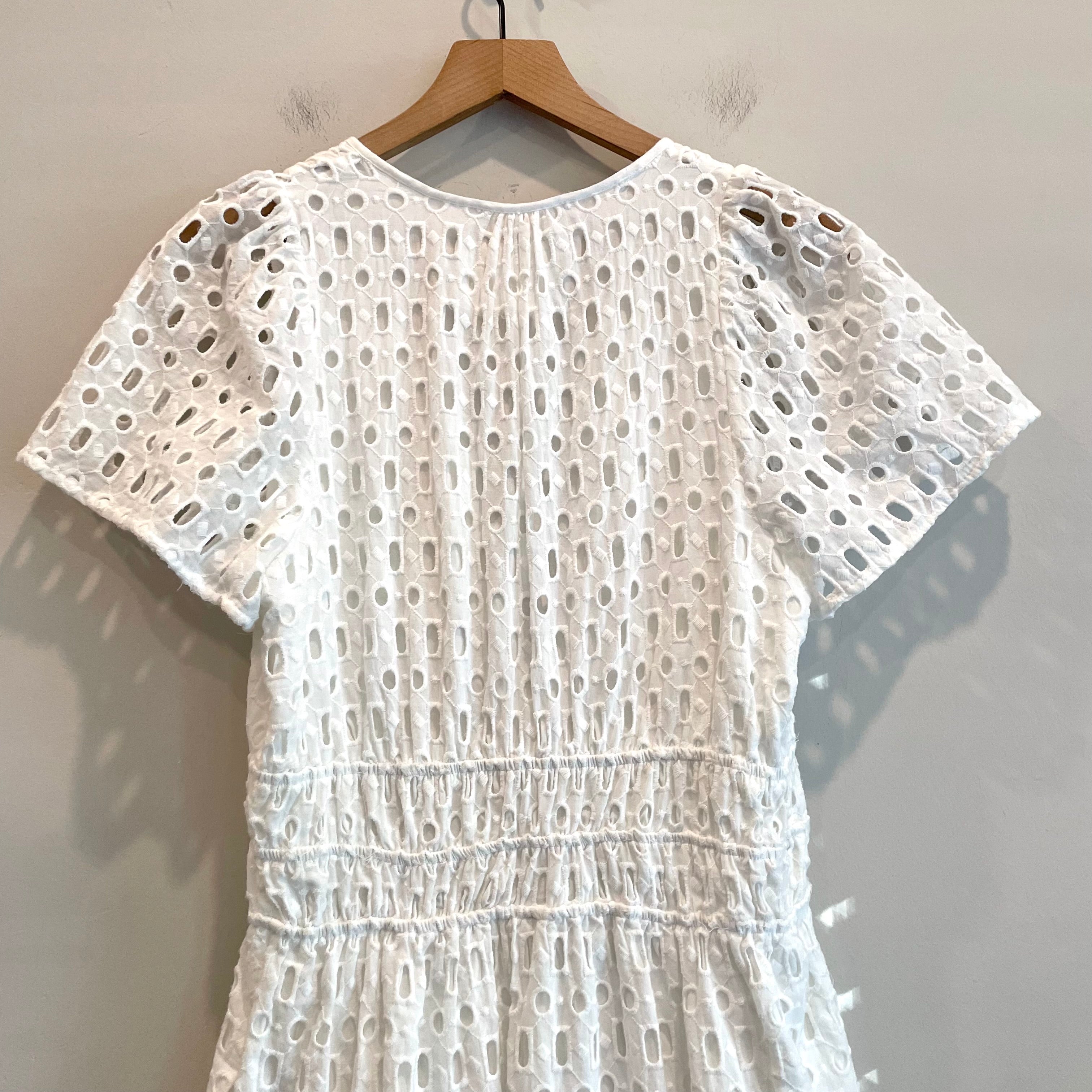 Short Sleeve Eyelet Dress