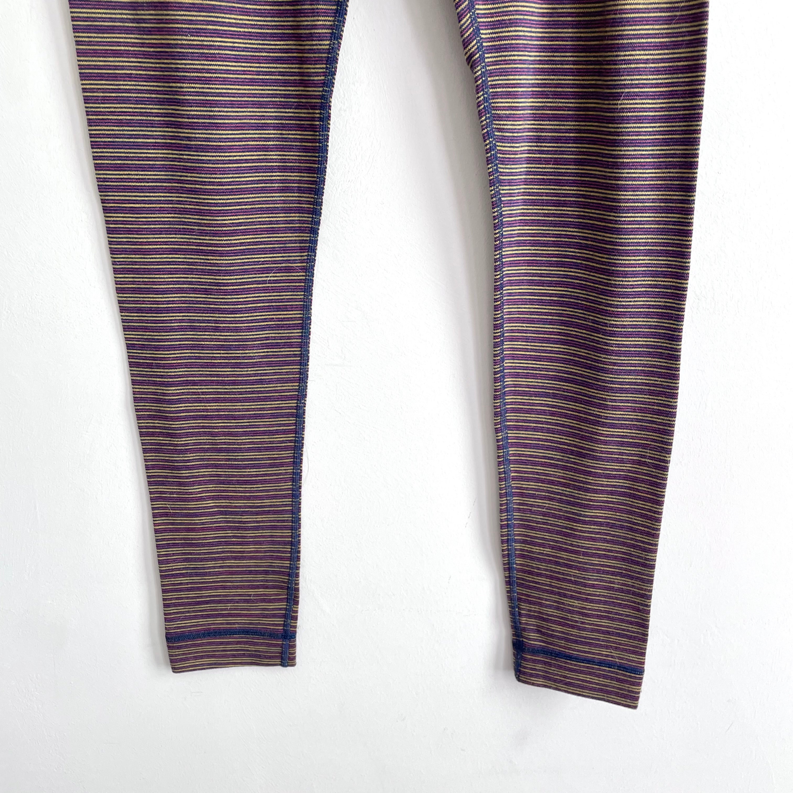 Striped Merino Wool Leggings