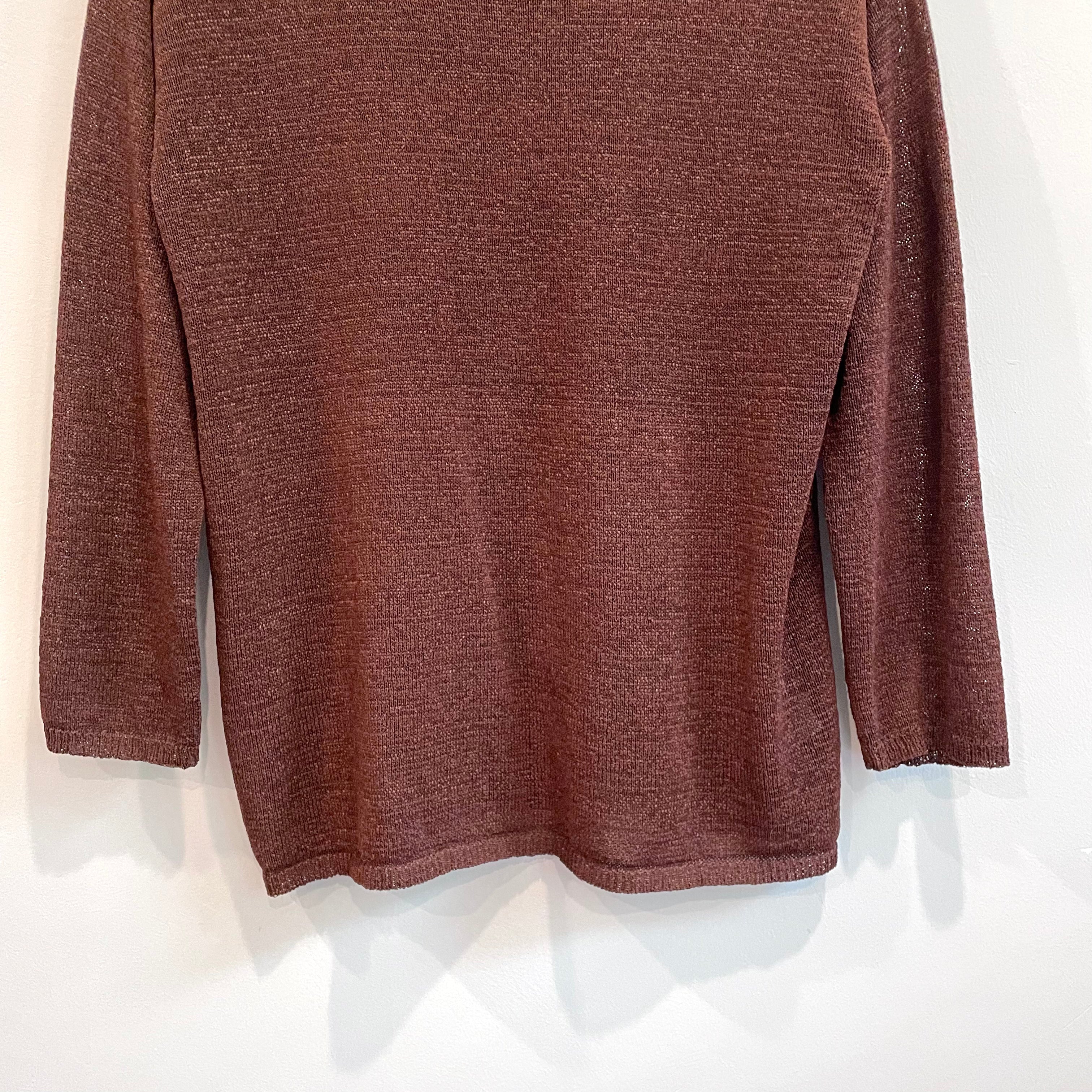 Open Knit Stretch Sweater